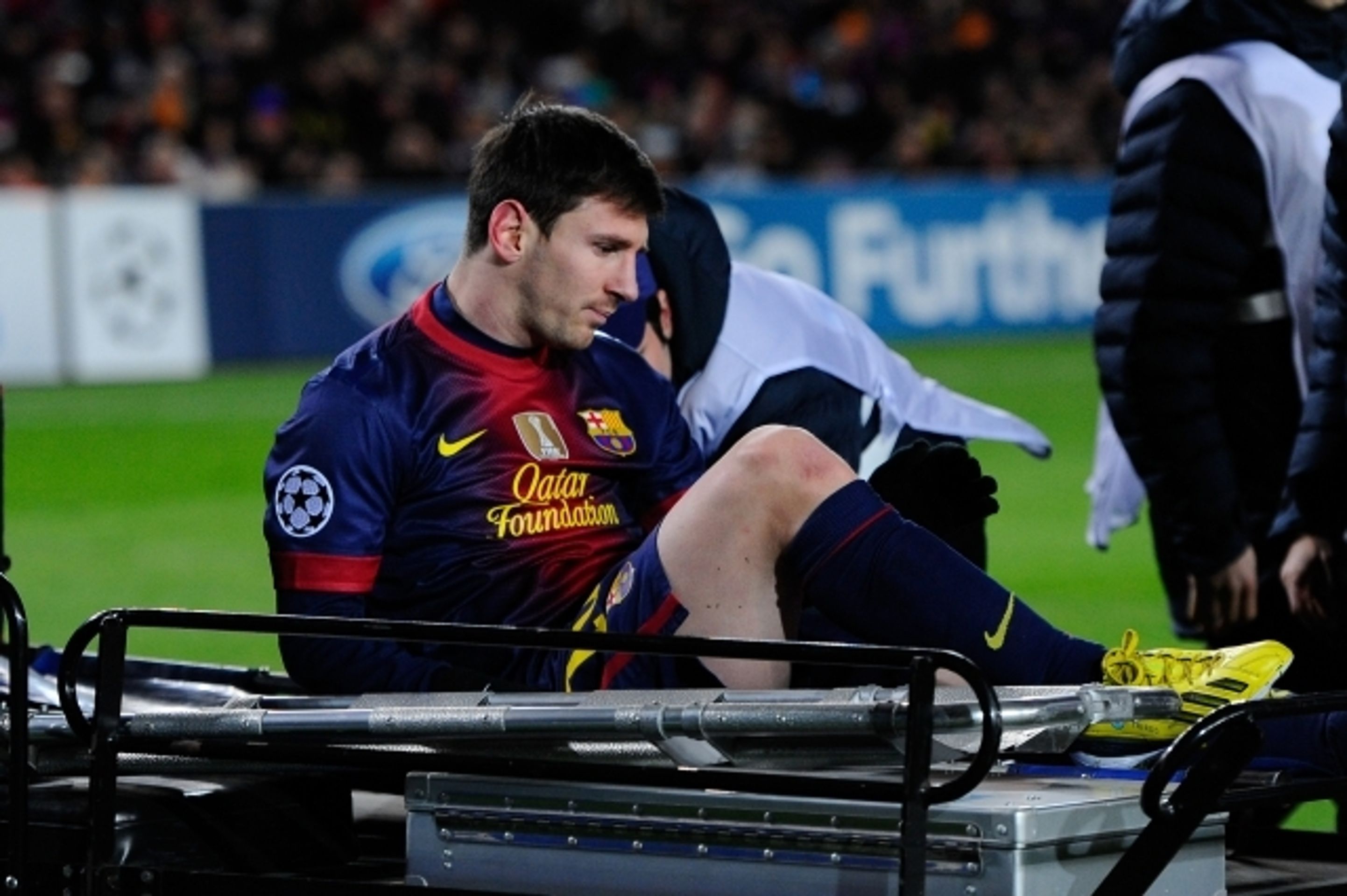 Messi se zranil v LM - 8 - GALERIE: Messi se zranil v Lize mistrů (9/13)