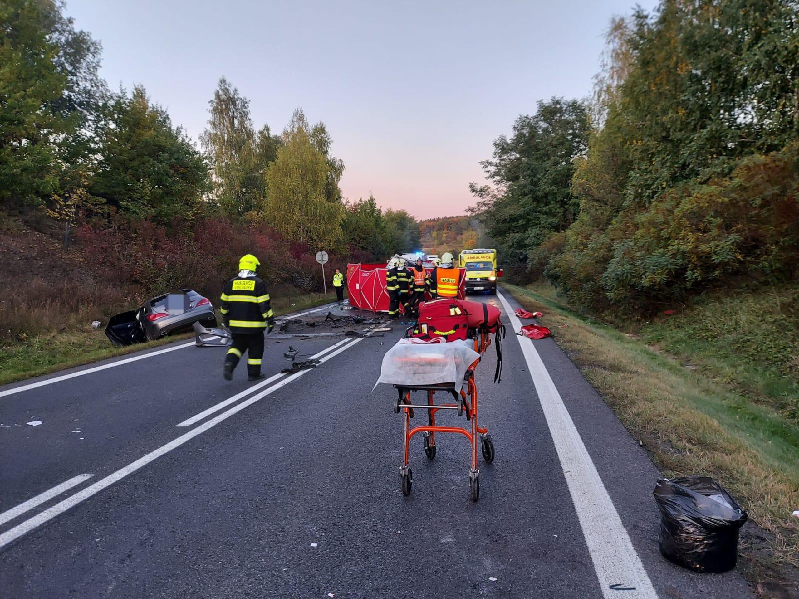Tragická dopravní nehoda na Kladensku - Tragická dopravní nehoda na Kladensku (3/4)