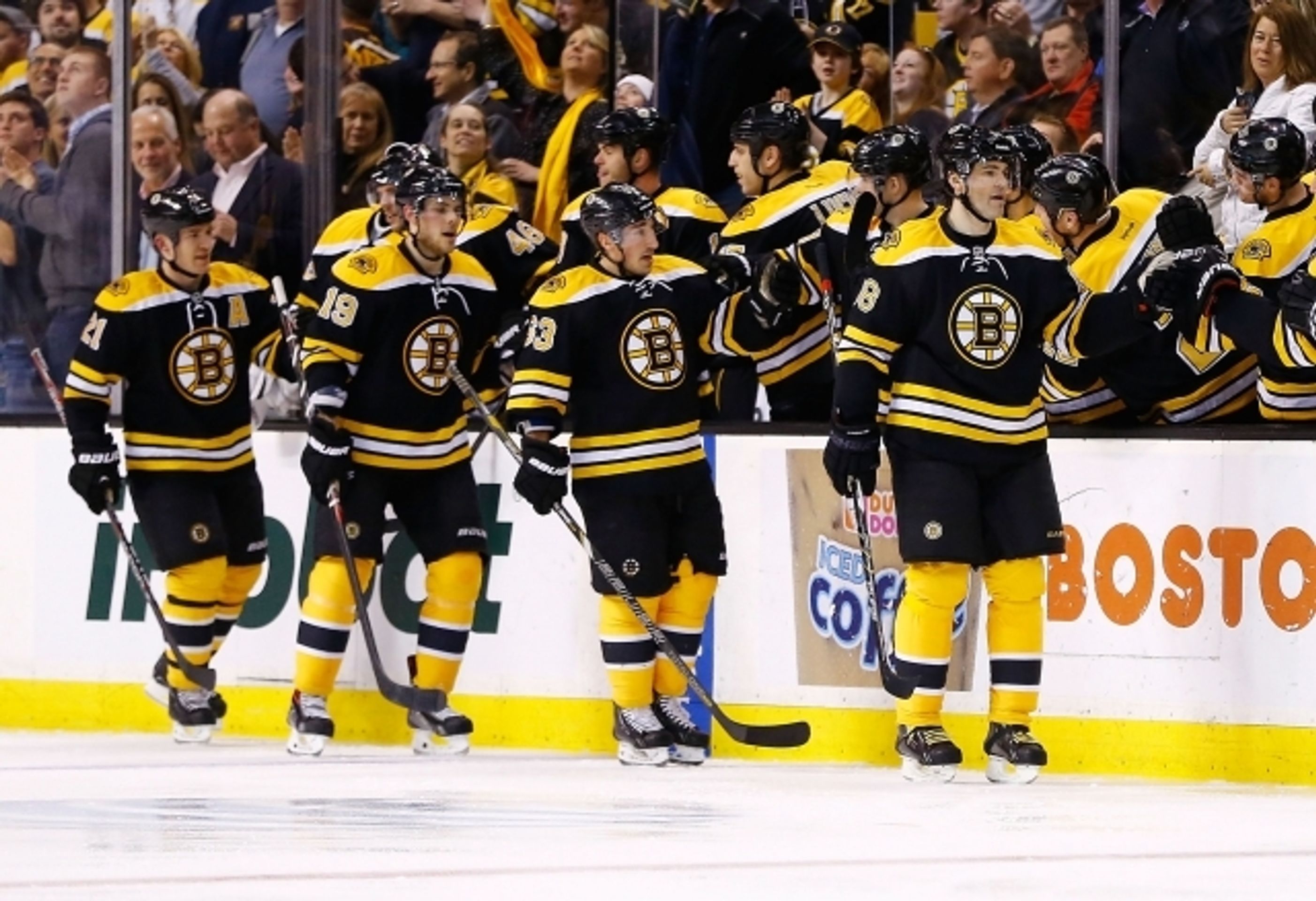 Jágr a jeho vítězná premiéra v Bostonu - 8 - GALERIE: Jágrova premiéra snů v Bostonu. Výhra a vítězný gól (4/10)
