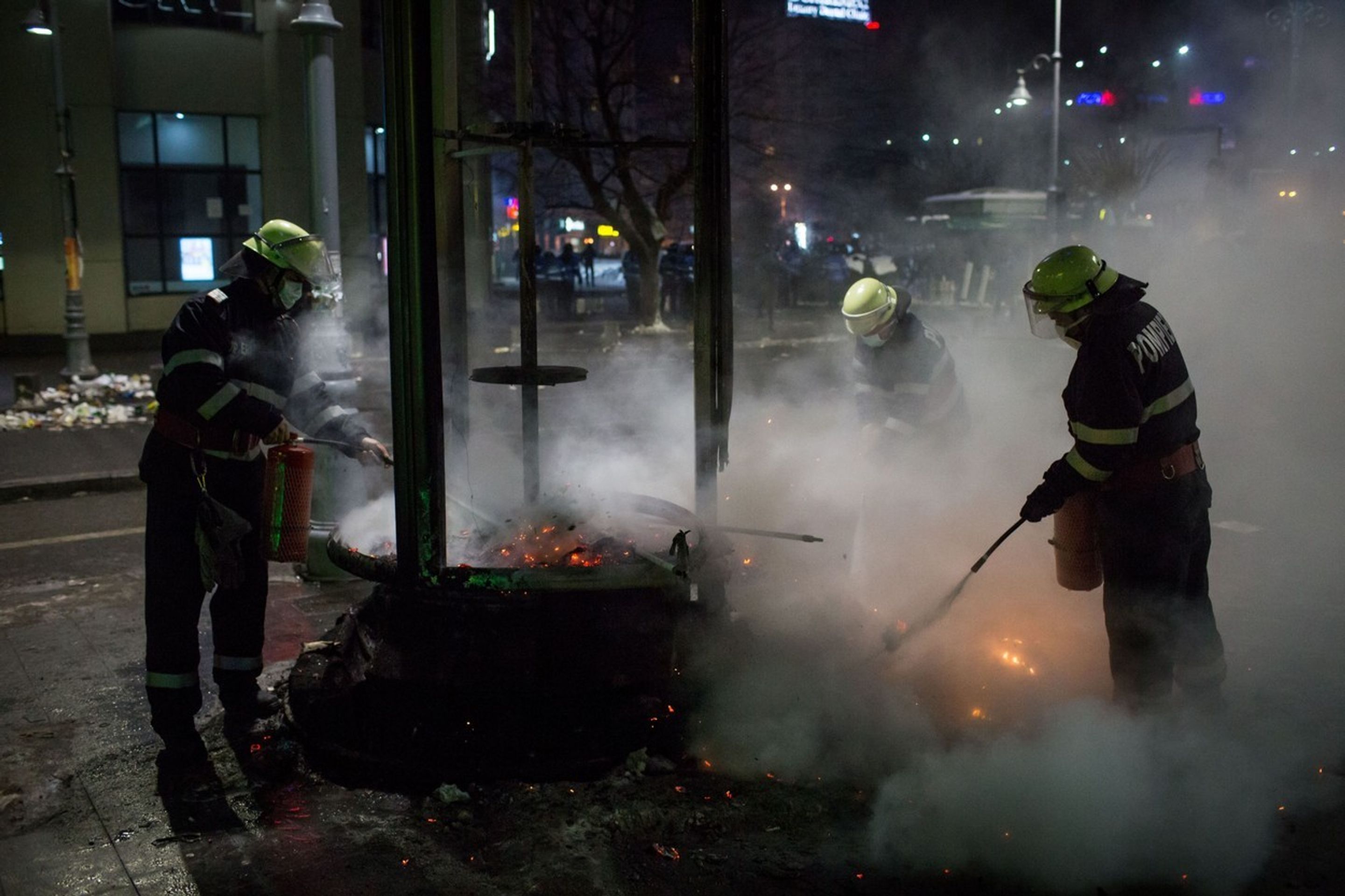 Vládní protest v Rumunsku - 4 - GALERIE: Vládní protest v Rumunsku (4/6)