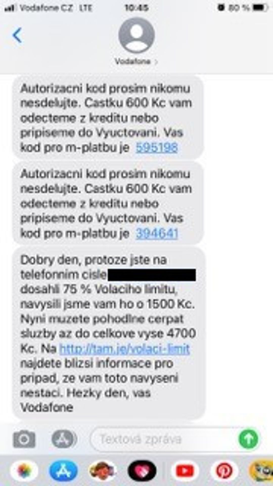 Nevyžádané mobilní služby - 7 - GALERIE: Ženě naúčtovali služby, které si neobjednala (2/8)