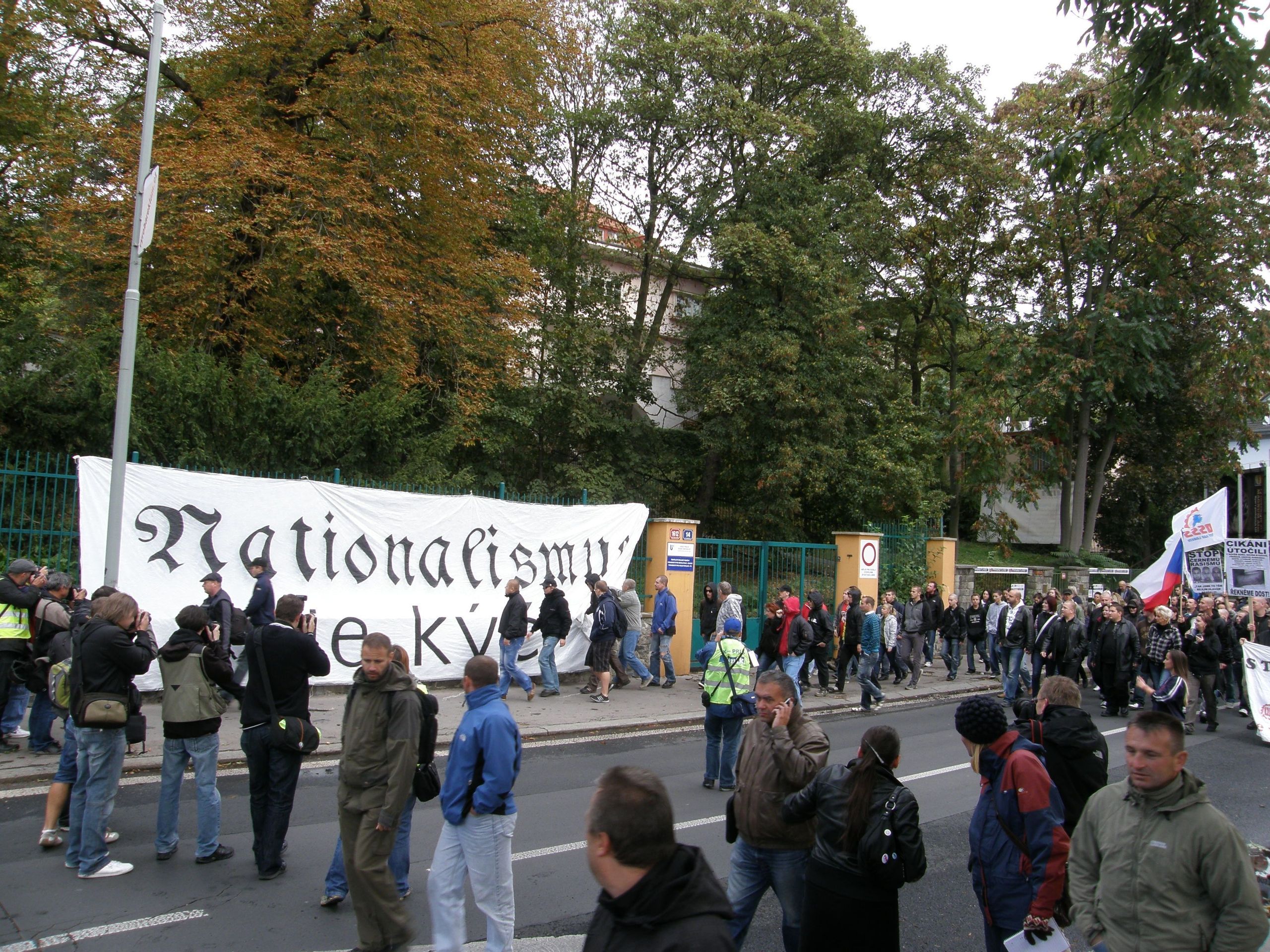 Demonstrace proti romské kriminalitě - 6 - GALERIE: Demonstrace proti romské kriminalitě (6/15)