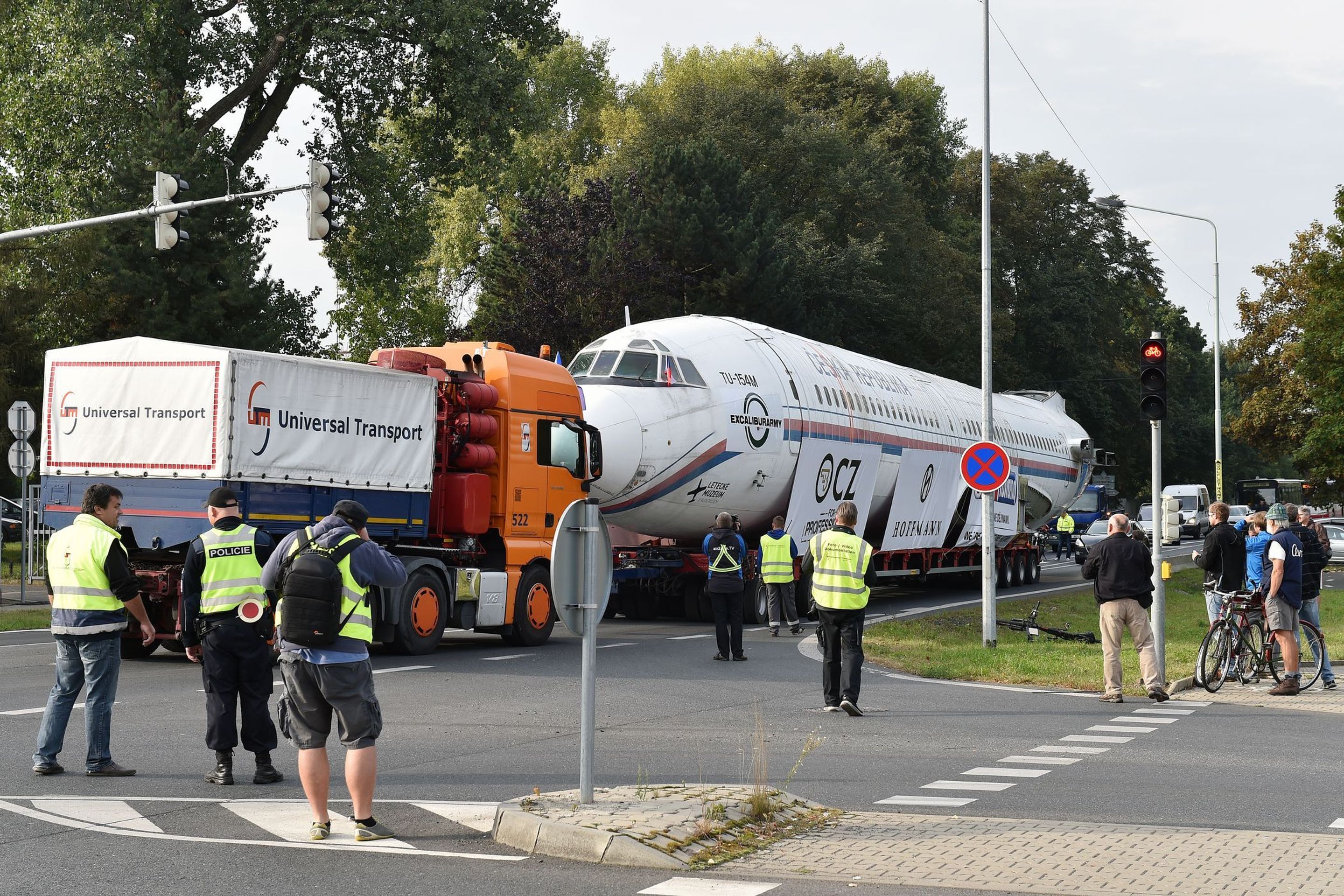 Přeprava letounu TU-154 - 10 - GALERIE: Přeprava letounu TU-154 (7/14)
