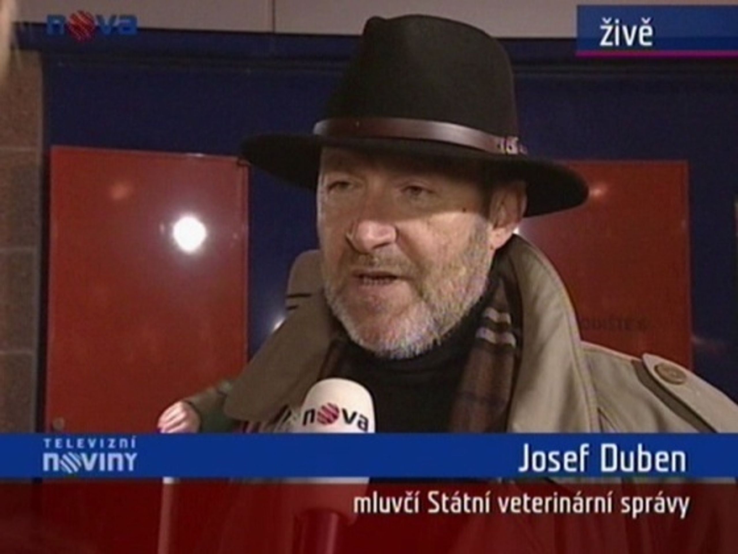 Mluvčí Státní veterinární správy Jan Duben - ČR: Prodej kaprů odstartoval (2/2)