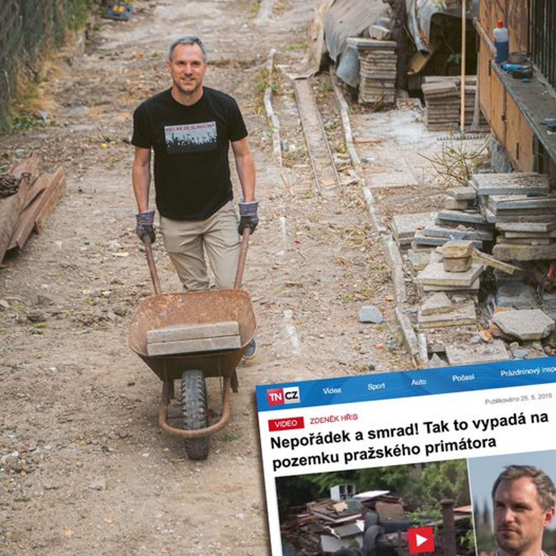 Hřib uklízí svou zahradu - GALERIE: Hřibův perný den (4/5)