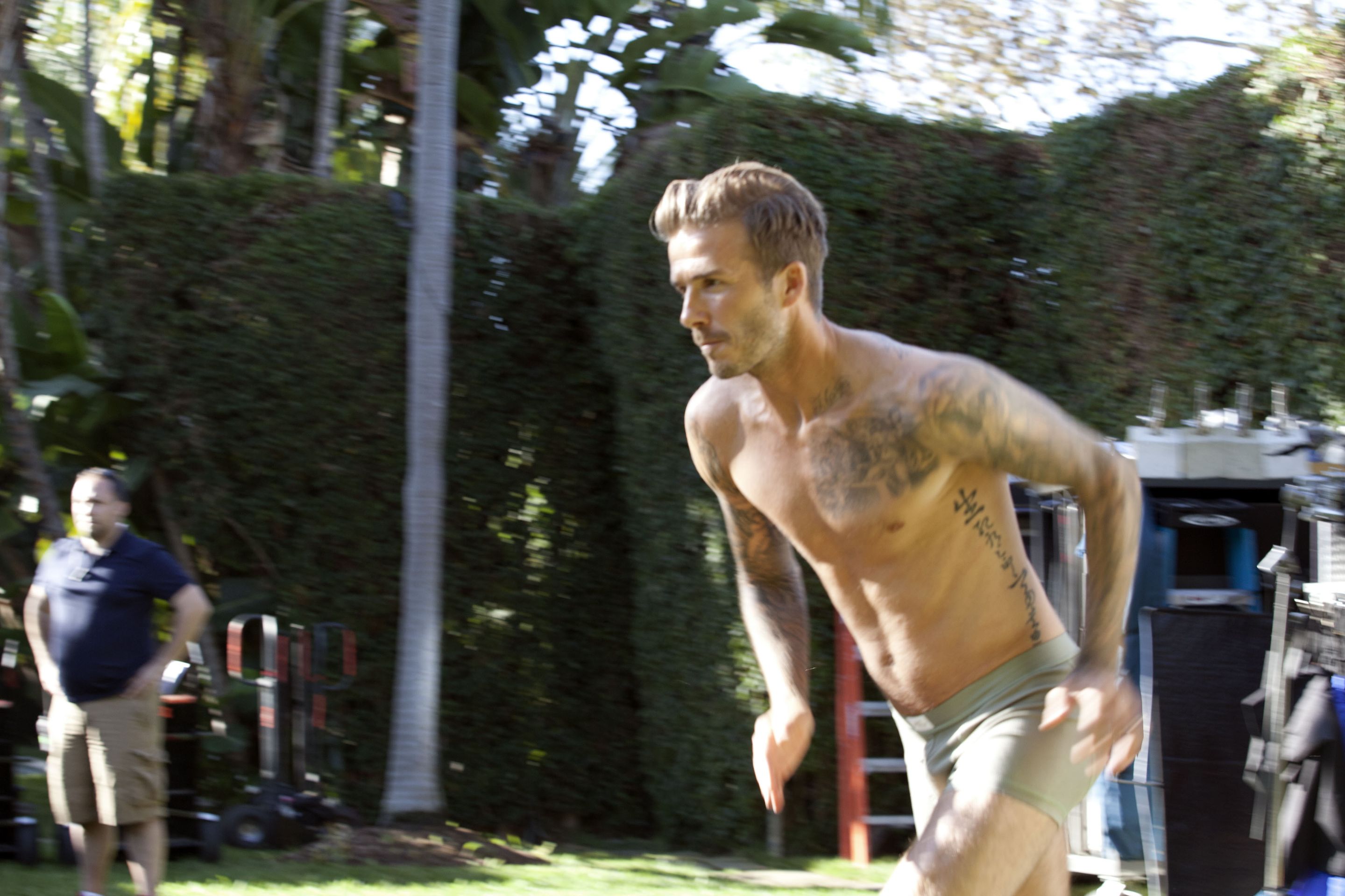 Beckham točí reklamu na spodní prádlo - 5 - GALERIE: Beckham točí reklamu na spodní prádlo (4/8)