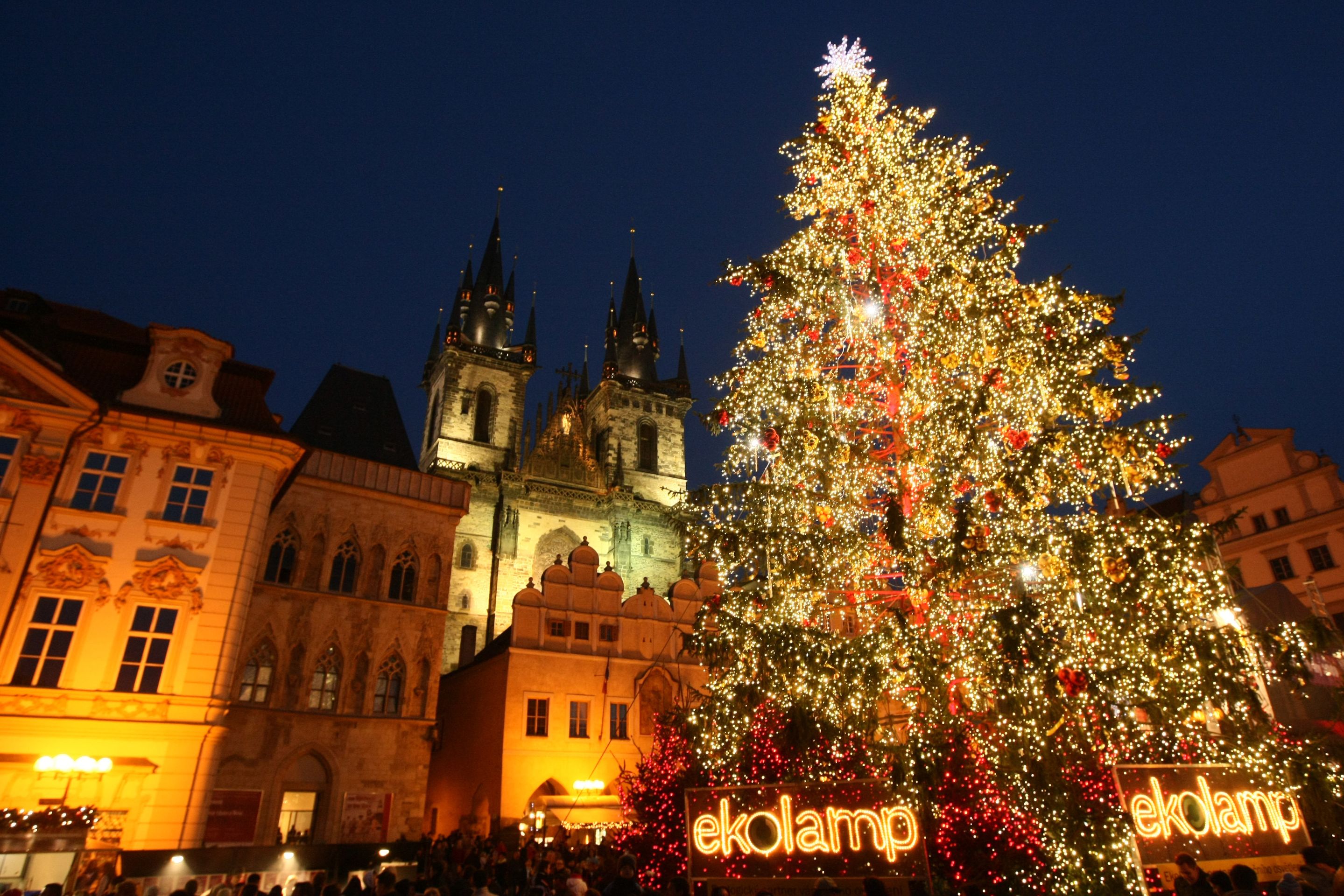 Vánoční strom na Staroměstském náměstí - 2009 - GALERIE: Vánoční stromy na Staroměstském náměstí (3/11)