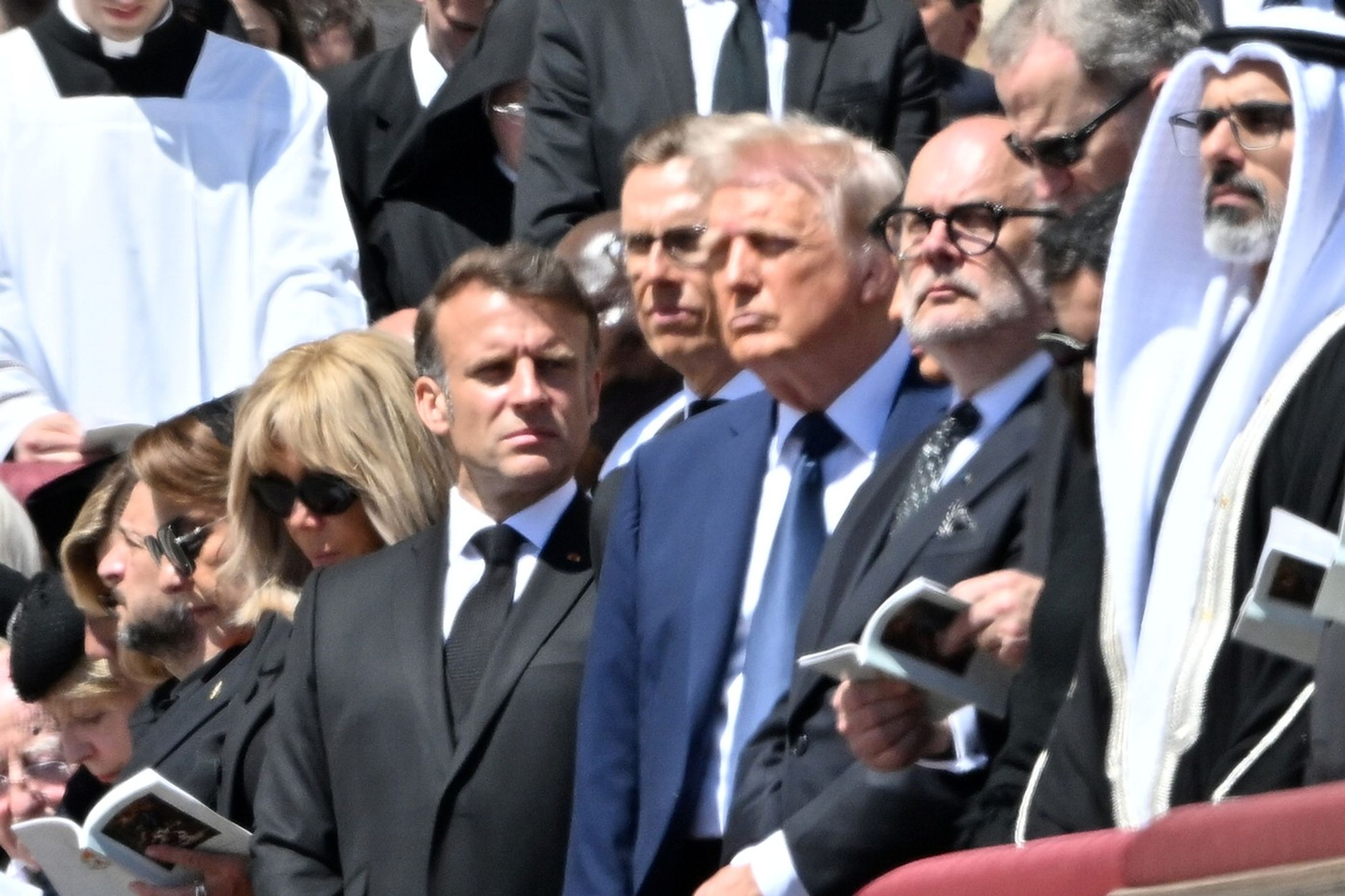Světoví lídři na pohřbu papeže Františka - Setkání světových lídrů na pohřbu papeže (3/4)