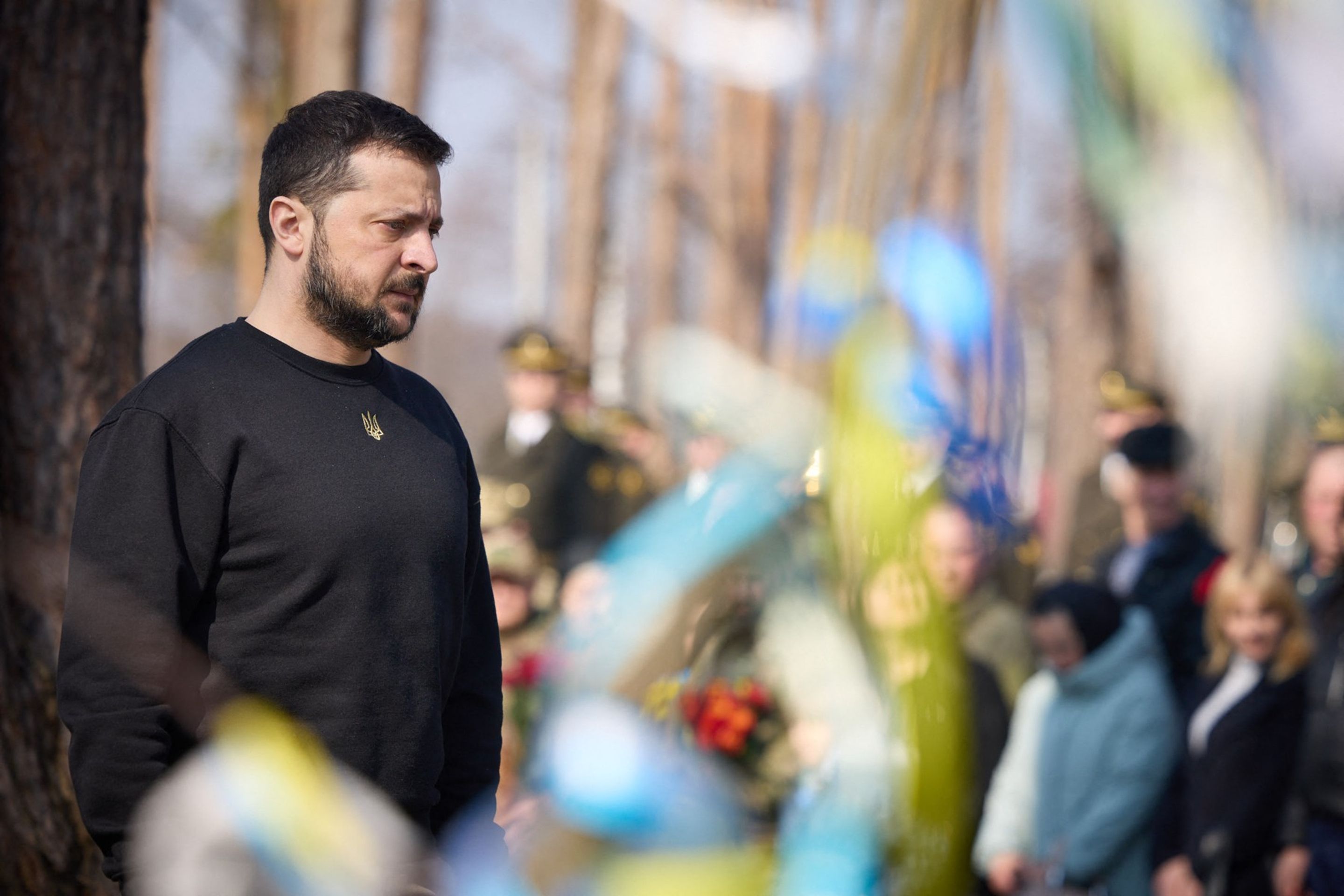Volodymyr Zelenskyj - Volodymyr Zelenskyj navštívil Bachmut (1/4)