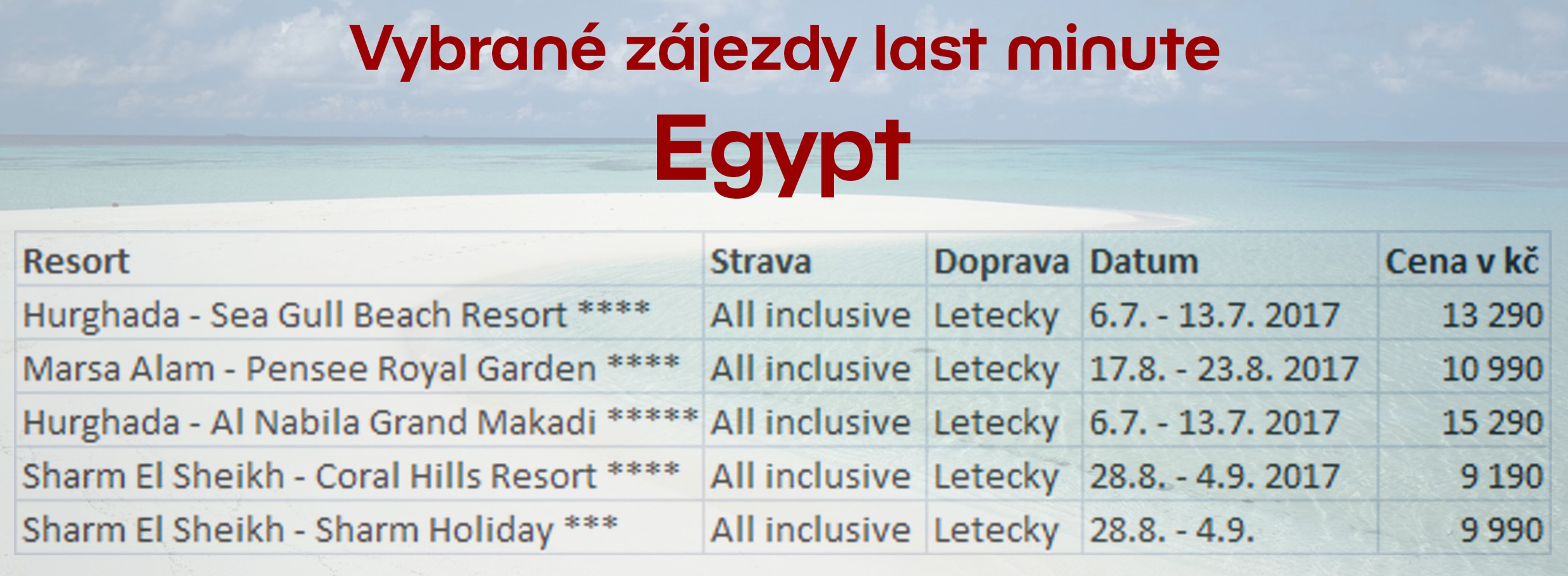 Výběr last minute zájezdů - Egypt - GALERIE: Výběr last minute zájezdů (6/7)