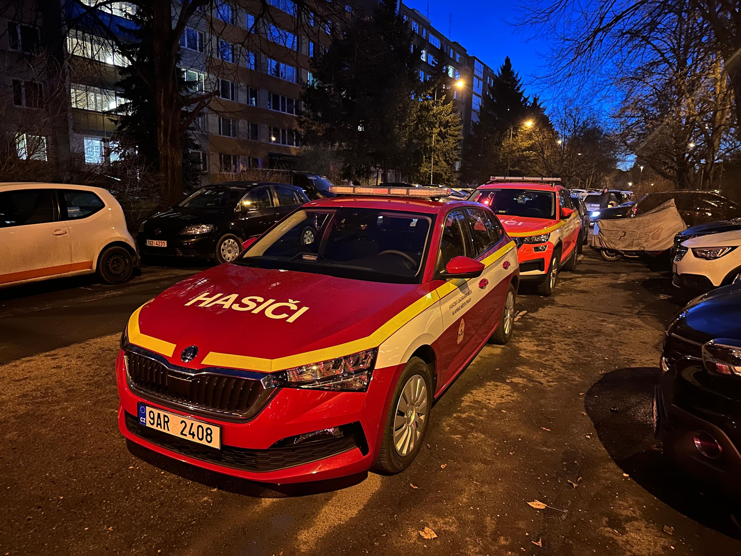 Požár, 25. 1. 2025 - Požár Praha 9, 25. 1. 2025 (4/6)