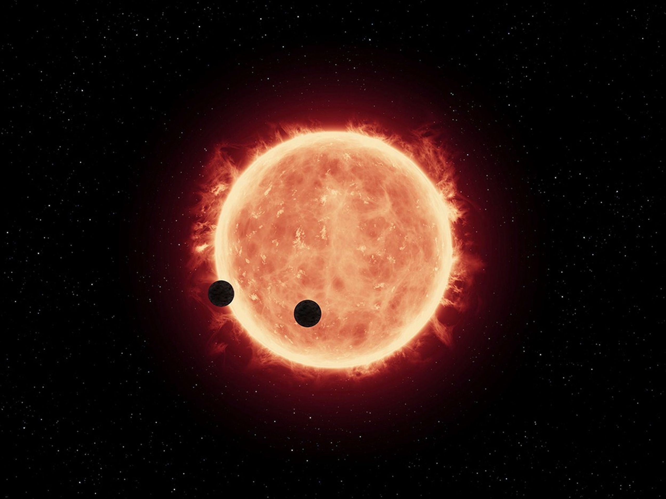 NASA: Exoplanety v systému Trappis-1 - 5 - GALERIE: Nově objevené exoplanety v systému Trappis-1 (4/5)