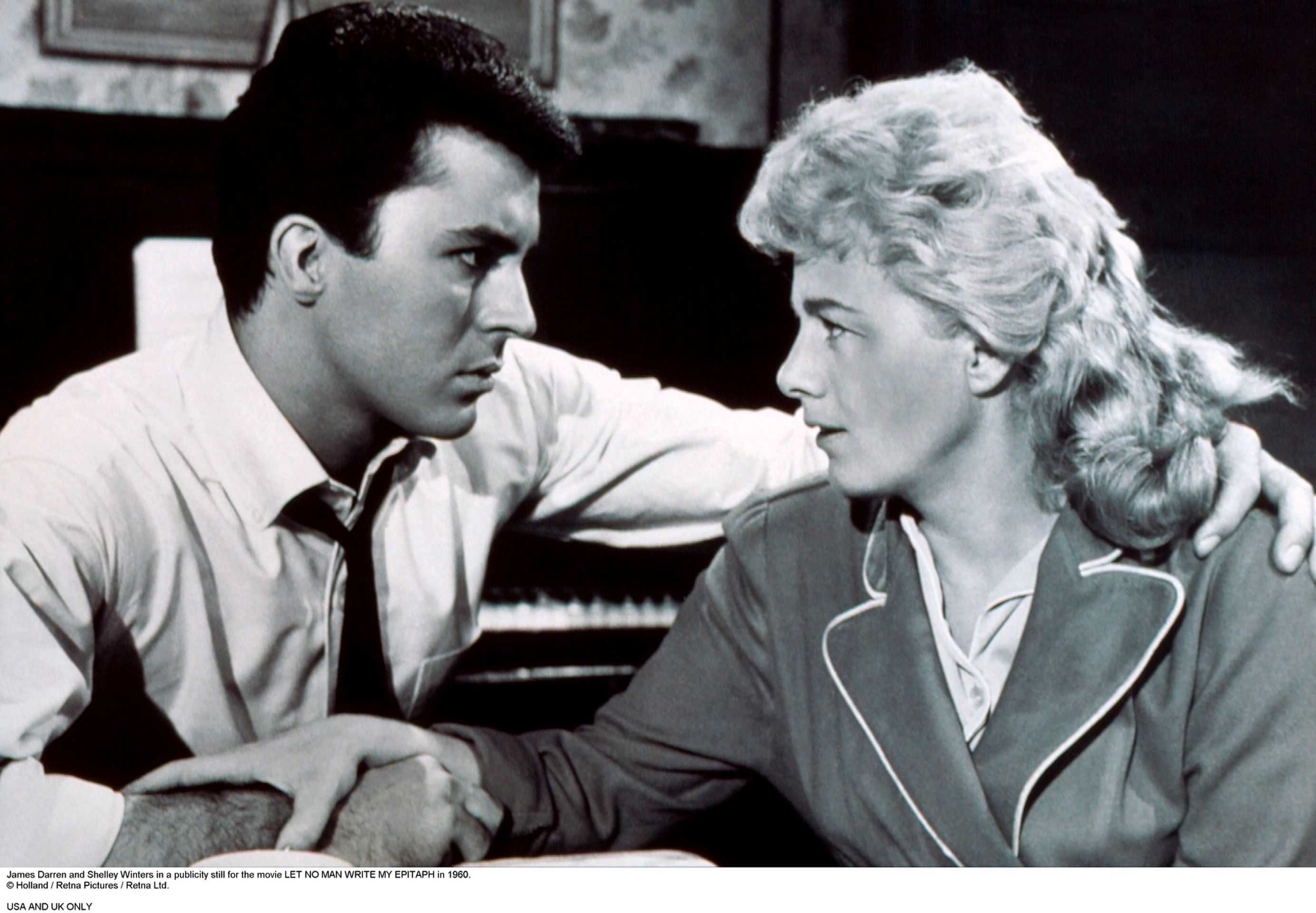 James Darren a Shelley Wintersová v dramatu Let No Man Write My Epitaph, 1960 - James Darren (1/4)