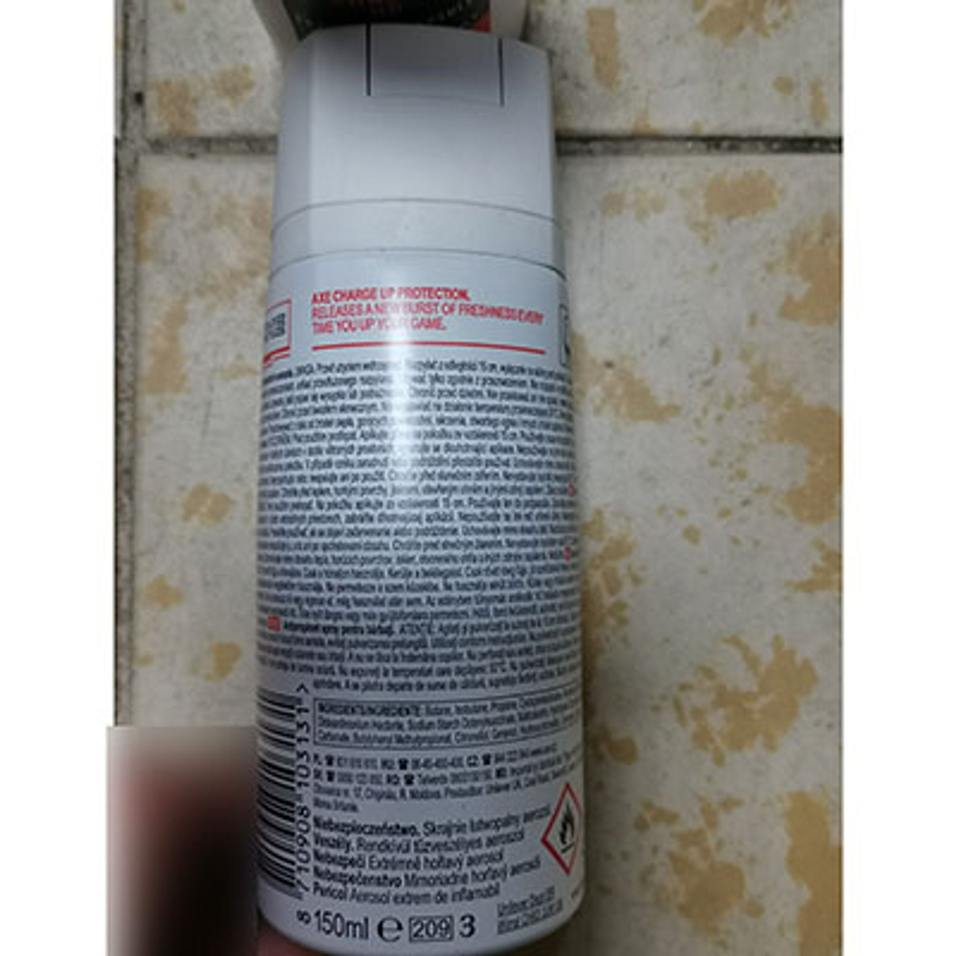 Axe 48HR ANTI-PERSPIRANT ADRENALINE CHARGE UP PROTECTION MICROATIVE CAPSULES (3) - Závadná kosmetika (11/38)