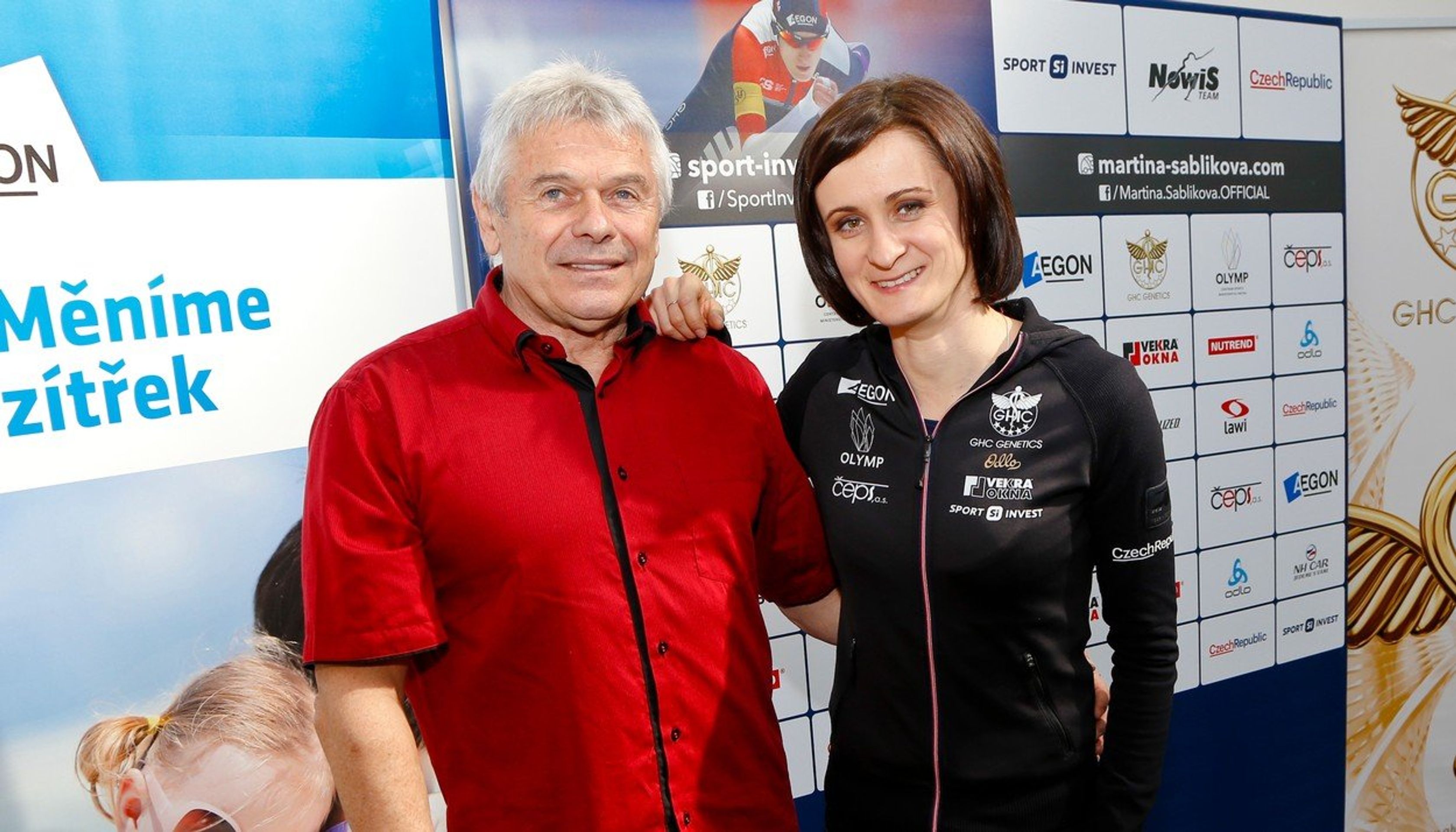 Petr Novák a Martina Sáblíková - GALERIE: Trenér rychlobruslařek Petr Novák slaví narozeniny (4/4)