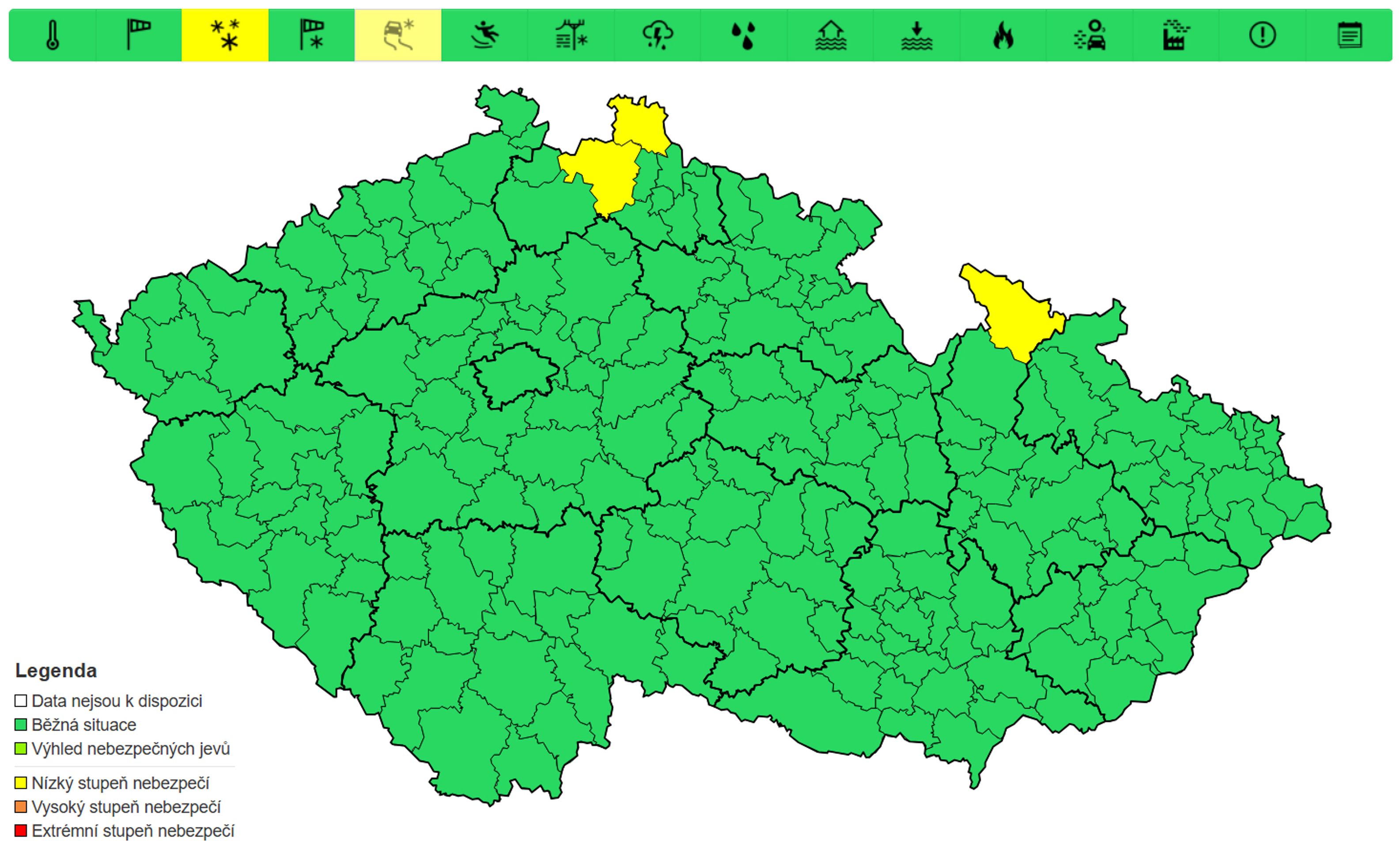 Výstraha před sněhem, 13. 3. 2025 - Předpověď počasí (1/5)
