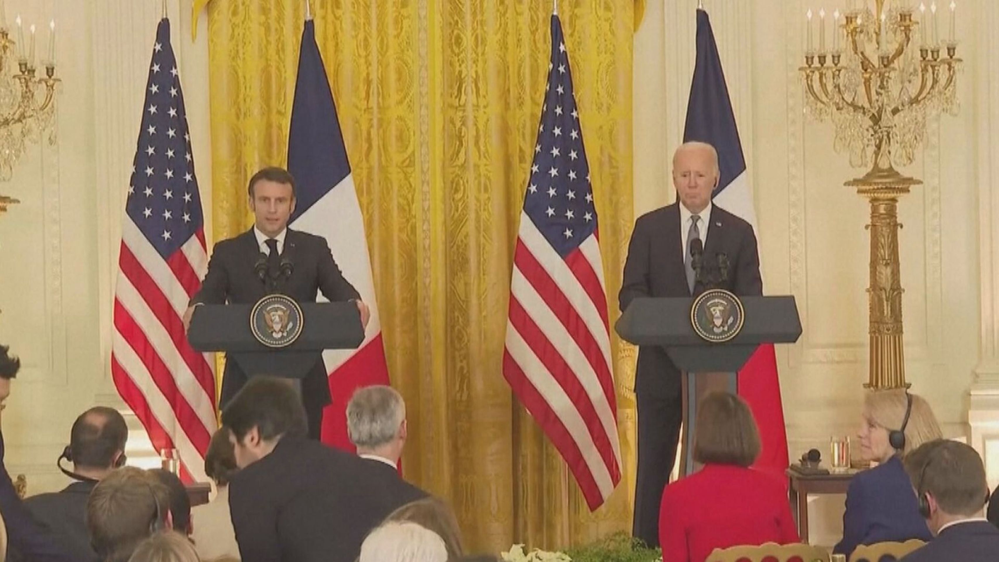 Emmanuel Macron a Joe Biden - Setkání Emmanuela Macrona (4/6)