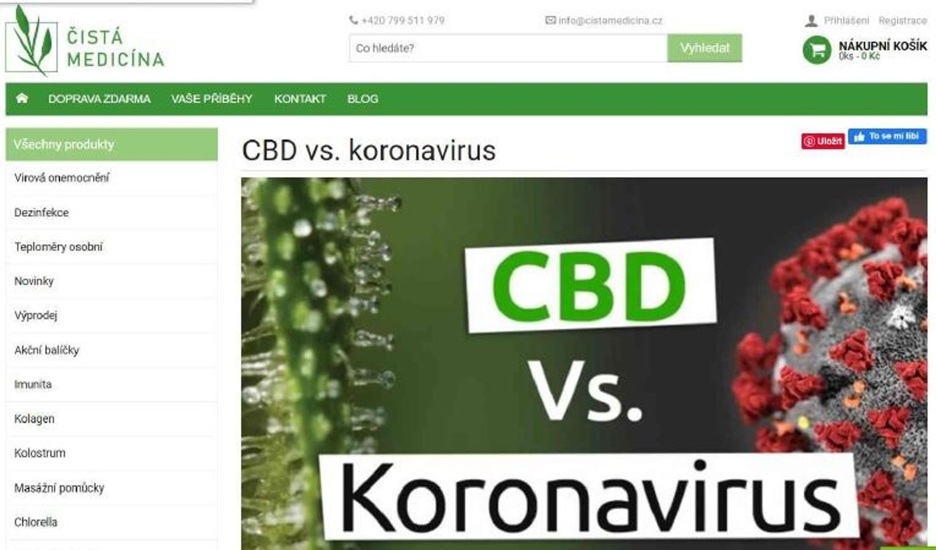 Zneužívání virové epidemie některými prodejci doplňků stravy na internetu - 3 - GALERIE: Zneužívání virové epidemie některými prodejci doplňků stravy na internetu (3/10)
