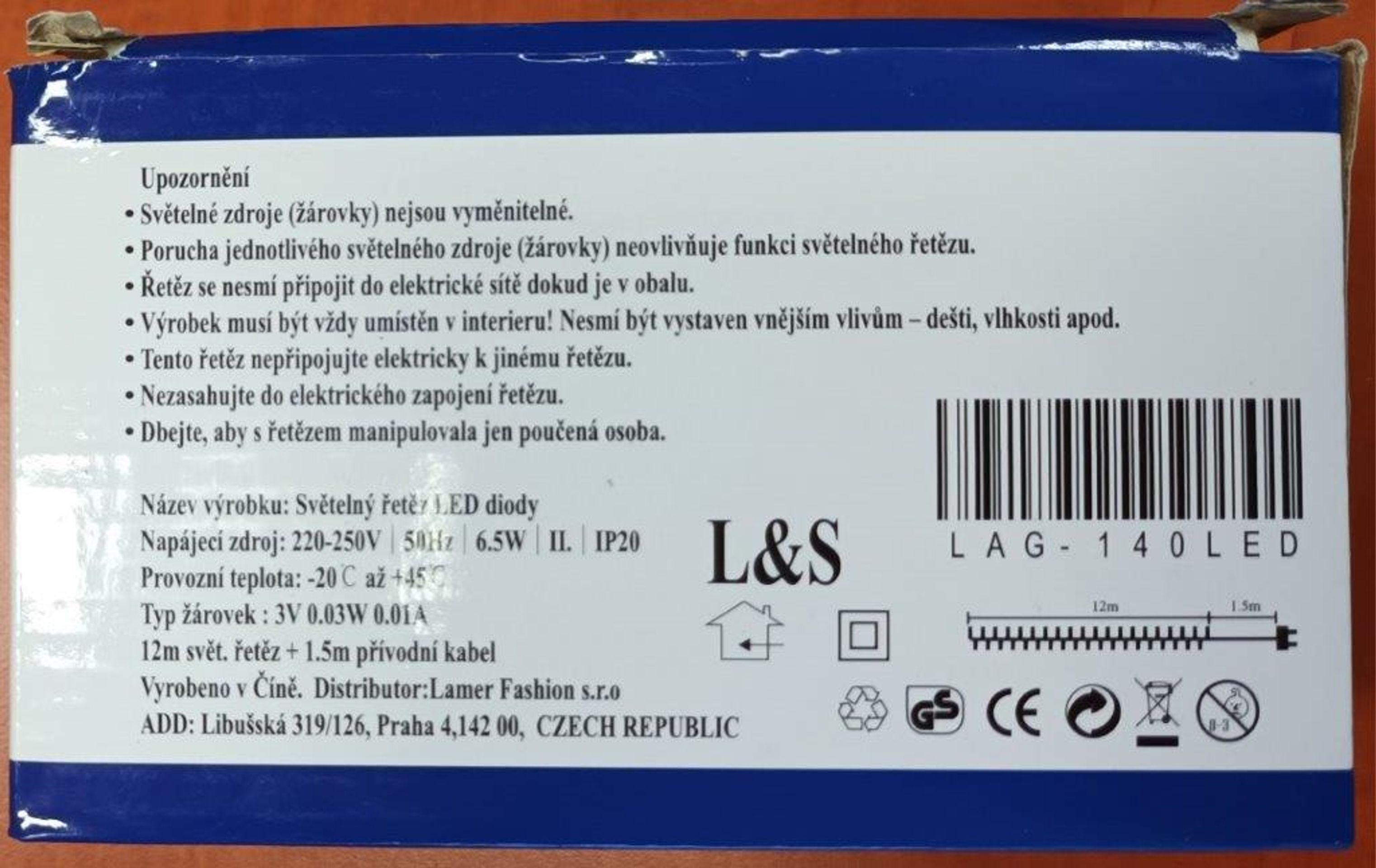 Nebezpečný světelný řetěz LAG-140LED (3) - Nebezpečné světelné řetězy (5/7)