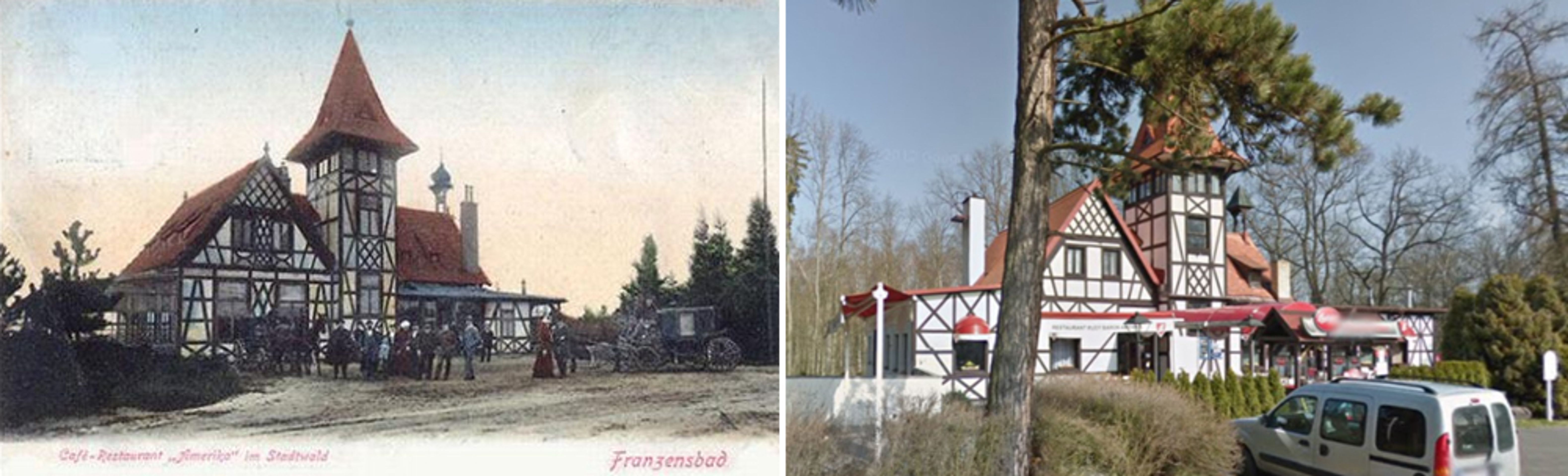 Historické fotky - Karlovarský kraj - Františkovy Lázně, Amerika - GALERIE: Karlovarsko dříve a dnes (8/24)
