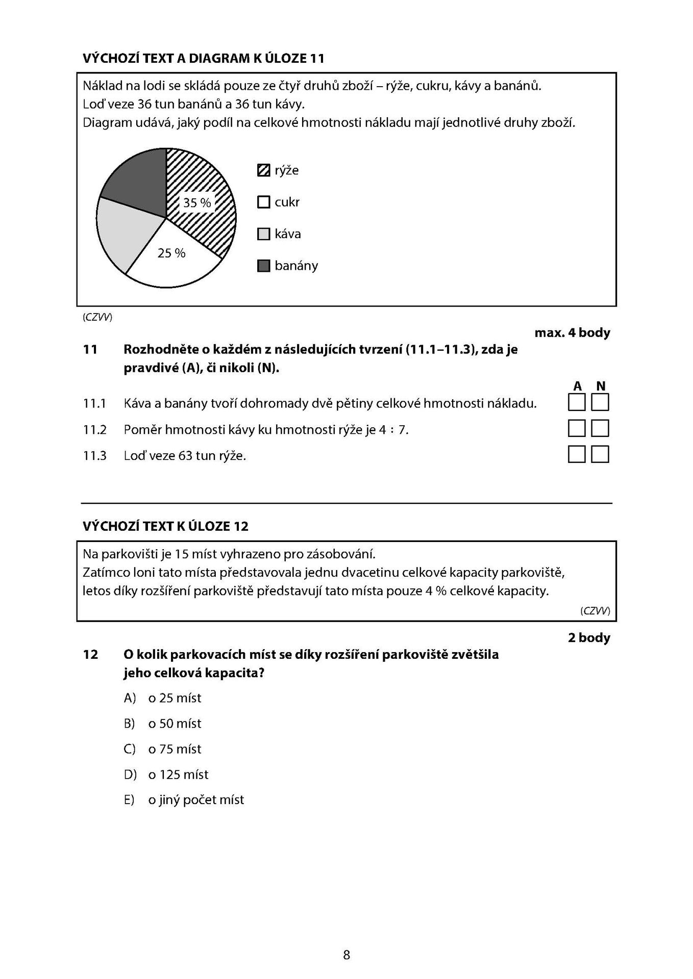Přijímací zkoušky z matematiky - Přijímací zkoušky 2026 (8/23)