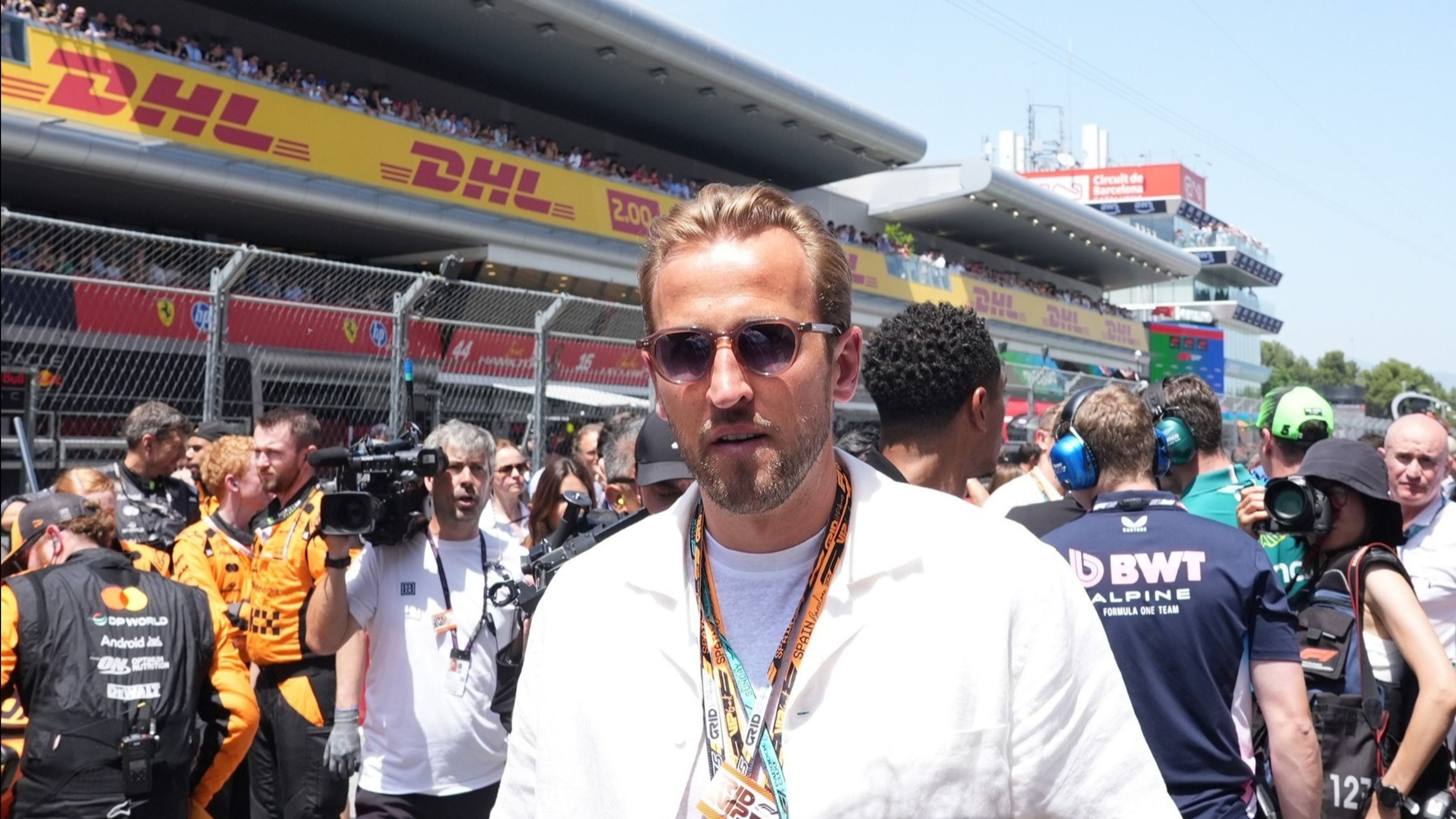 Harry Kane (cropped) - Celebrity na F1 v Barceloně (5/10)