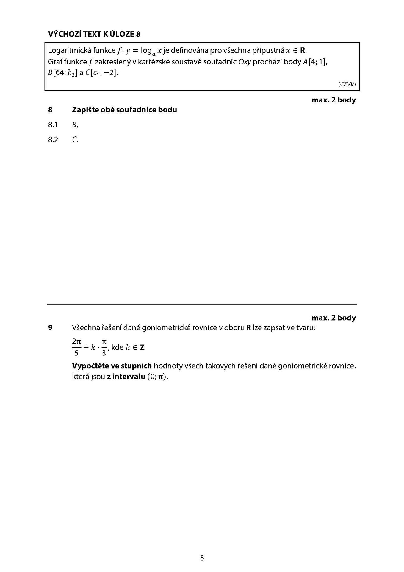 MA_2026j_TS_Stránka_05 - Maturitní zkouška z matematiky – jarní termín 2026 (5/18)