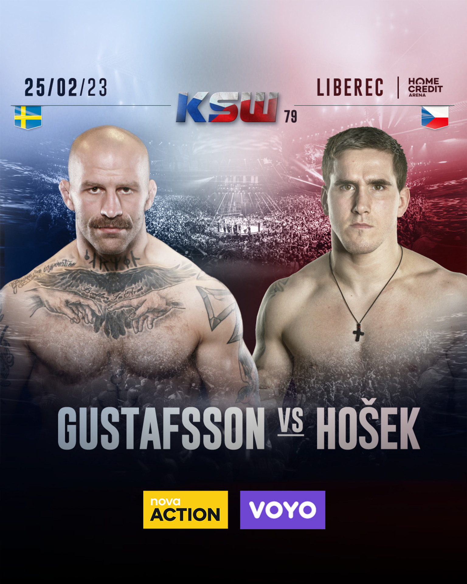 KSW 79: David ​Hošek vs. Andreas Gustafsson - Zápasy na KSW 79 (5/7)