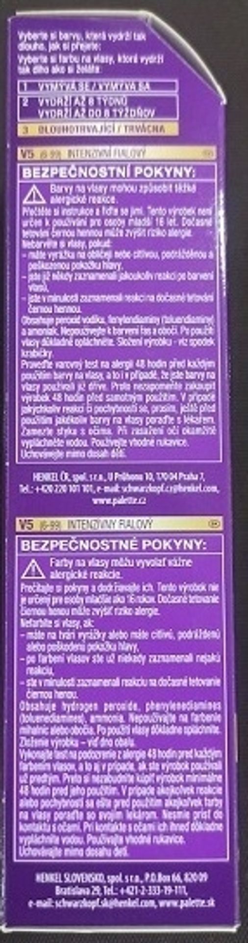 Schwarzkopf, Palette, INTENSIVE COLOR CREME - Nebezpečná kosmetika (9/18)