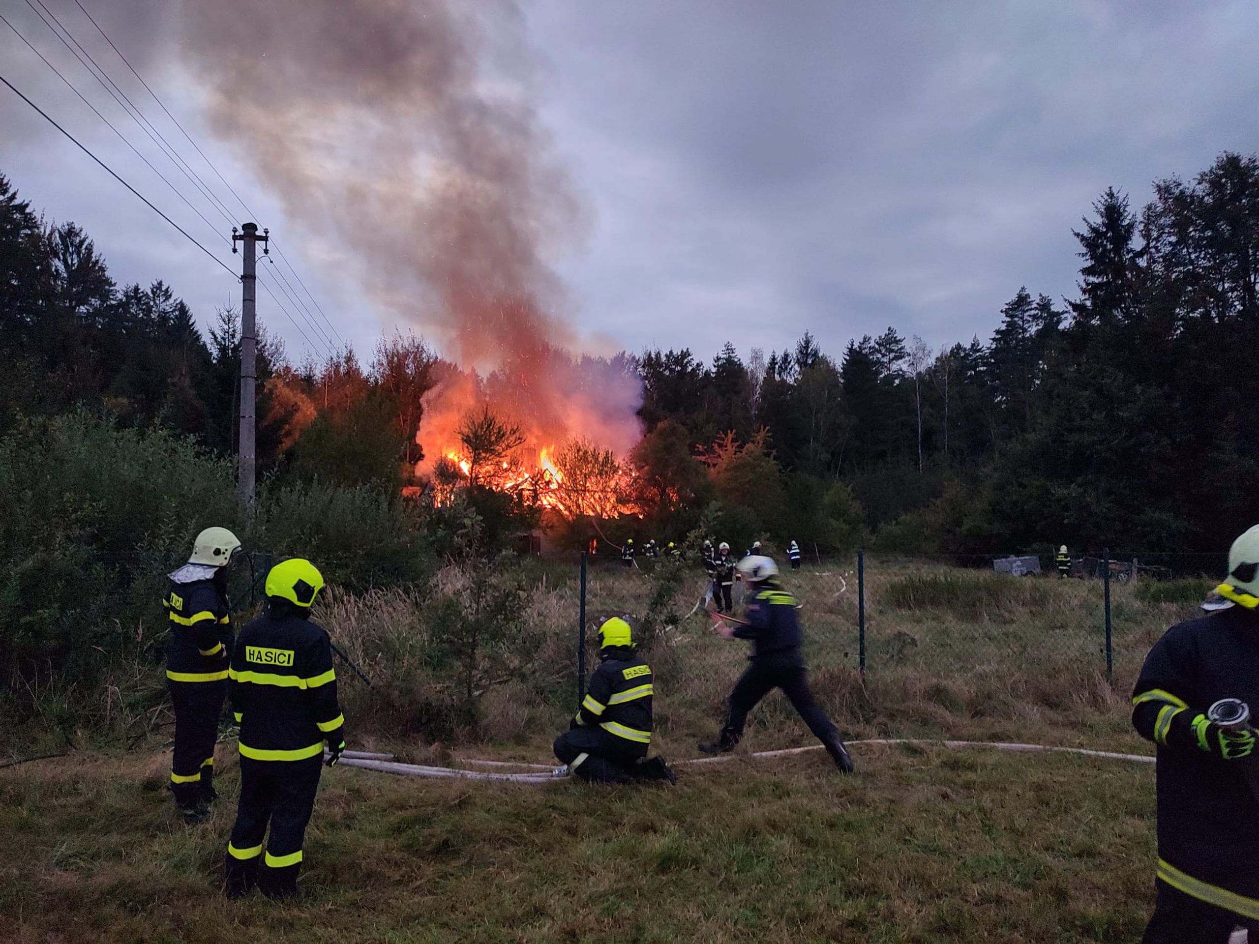 Požár domu u Třeboně - 3 - Požár domu u Třeboně (2/6)