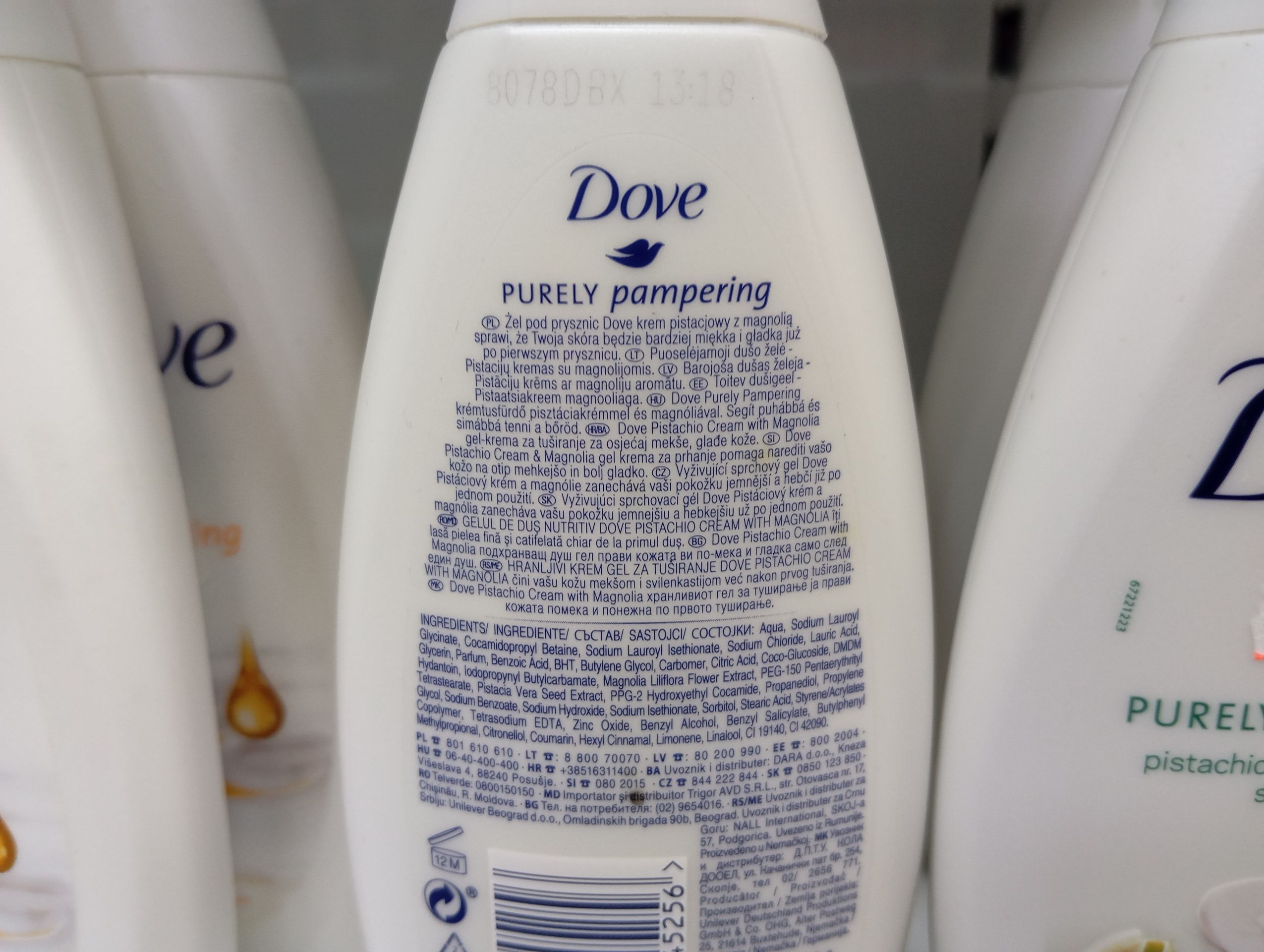 DOVE sprchový gel Purely pampering (2) - Zdraví nebezpečná kosmetika (6/11)