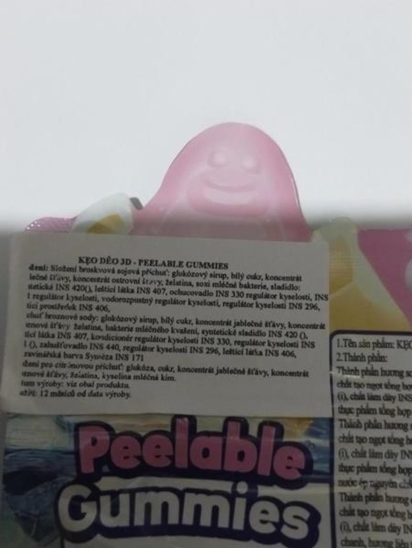 Peelable Gummies MIXED FRUIT SODA FLAVOR - Peelable Gummies MIXED FRUIT SODA FLAVOR a Mango PEELING Soft Candy (3/6)