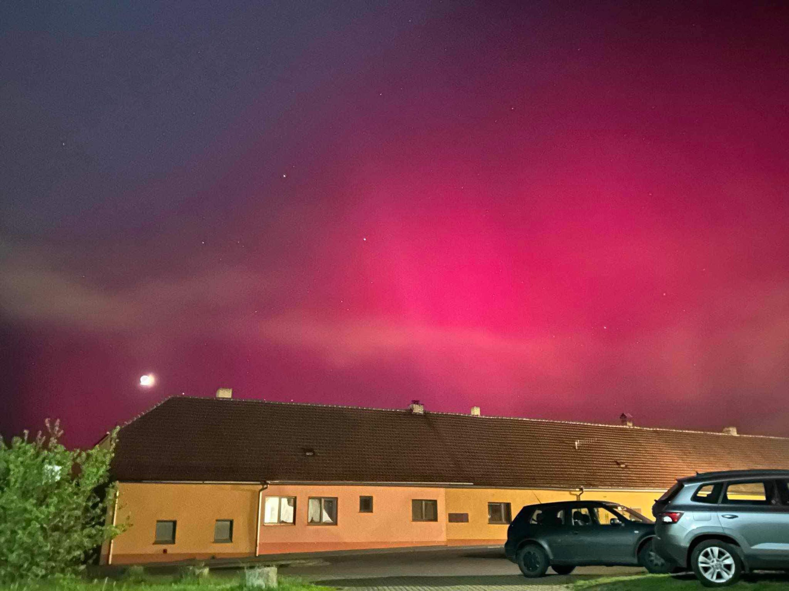 Polární záře na Třebíčsku - Polární záře nad Českem (6/14)