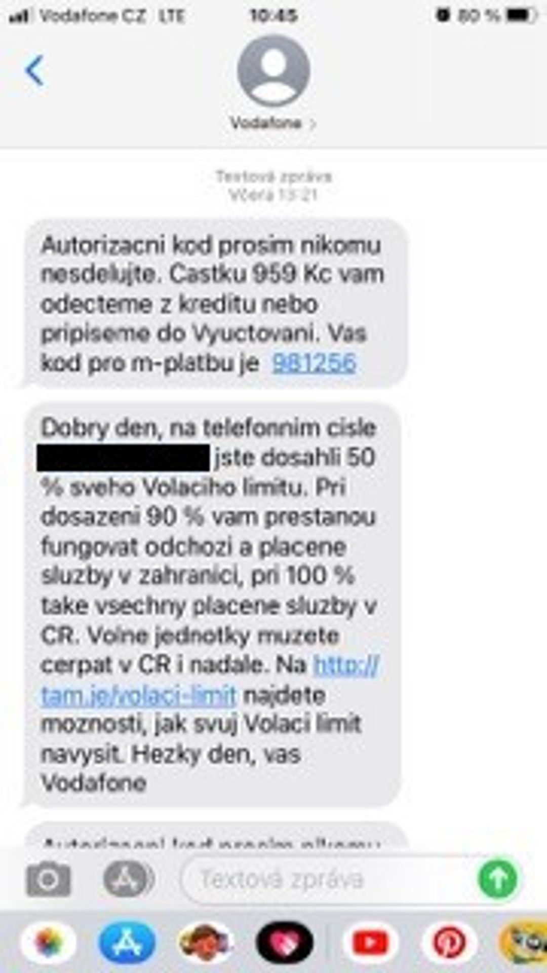 Nevyžádané mobilní služby - 8 - GALERIE: Ženě naúčtovali služby, které si neobjednala (1/8)