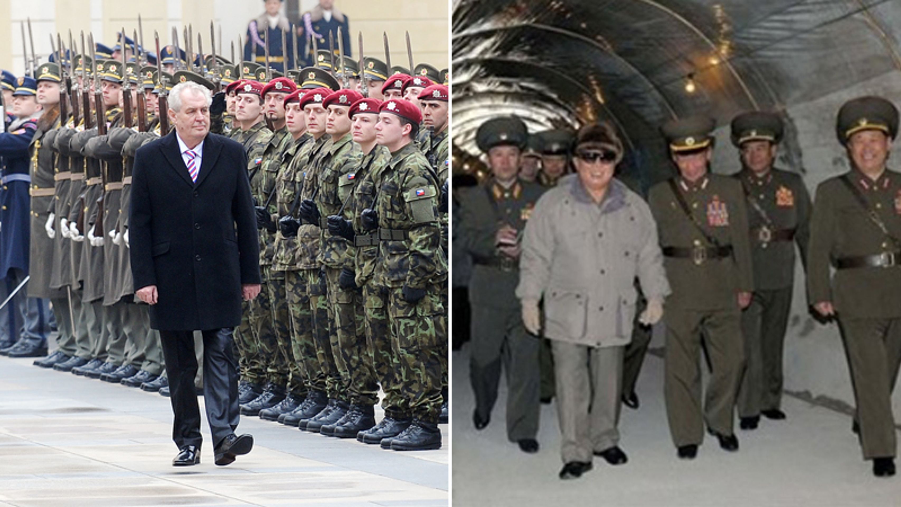 Zeman, Kim_4 - Miloš Zeman a Kim Čong-il se dívají na... (4/9)