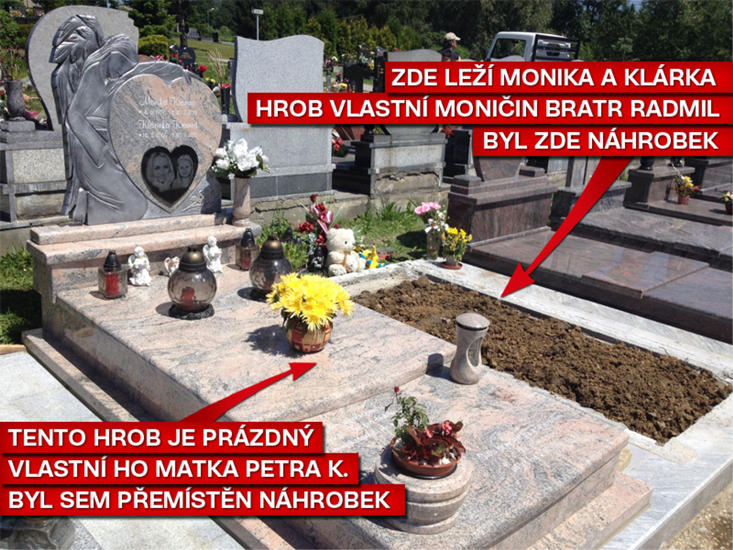 Hrob Moniky a Klárky - GALERIE: Stěhování hrobu Moniky a Klárky Kramných (1/14)