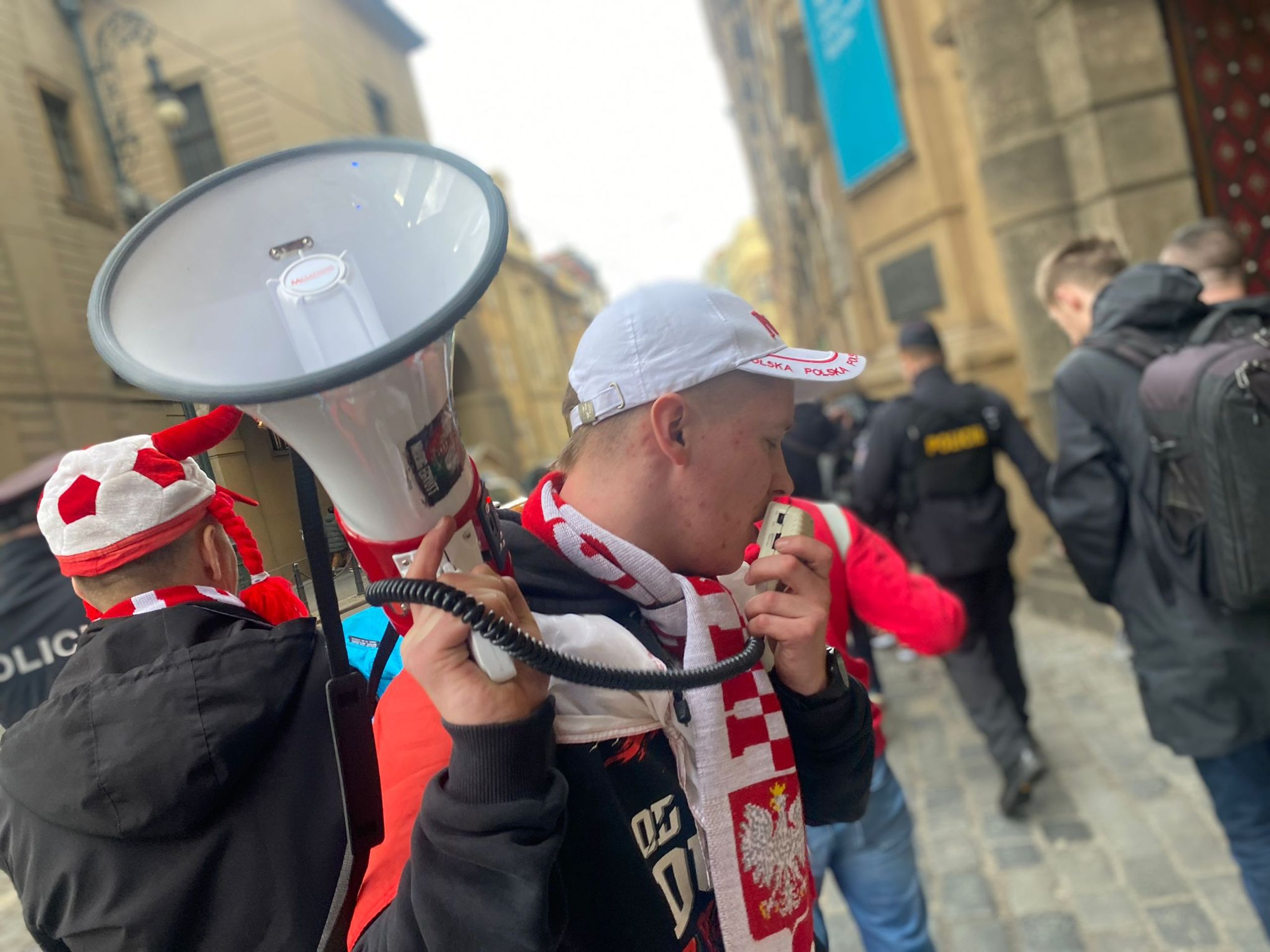 Protest polských fanoušků - Protest polských fanoušků (6/8)