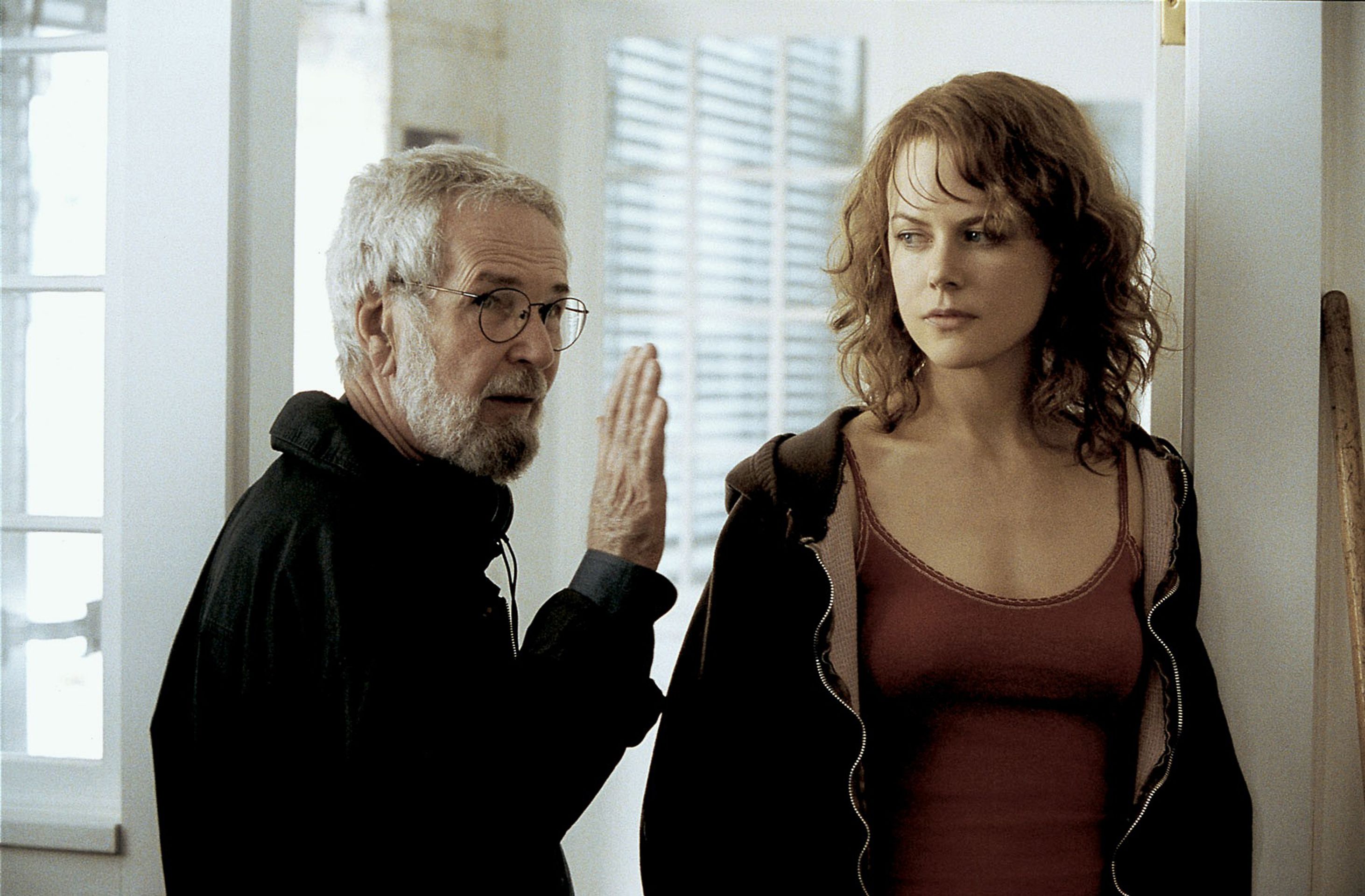 Robert Benton a Nicole Kidman během natáčení filmu Lidská skvrna, 2003 - Robert Benton (3/6)