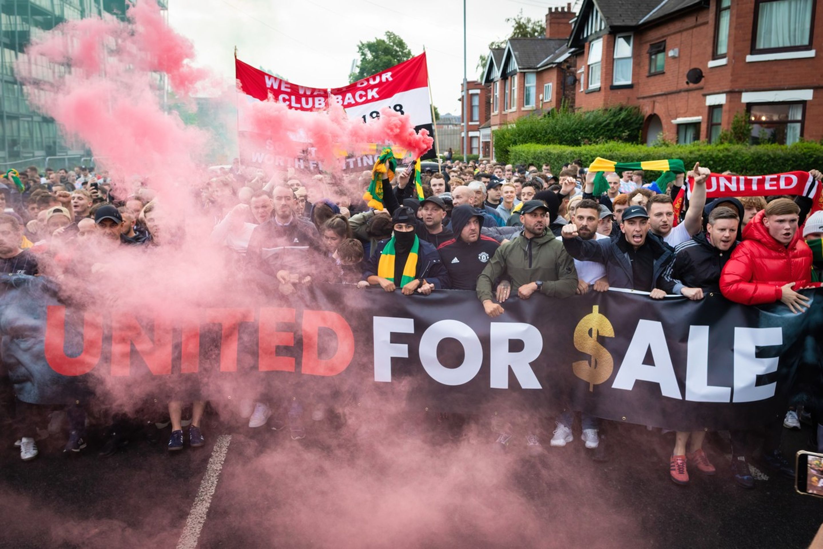 Protesty fanoušků Manchesteru United proti majitelům Glazerovým - Protesty fanoušků Manchesteru United (3/6)