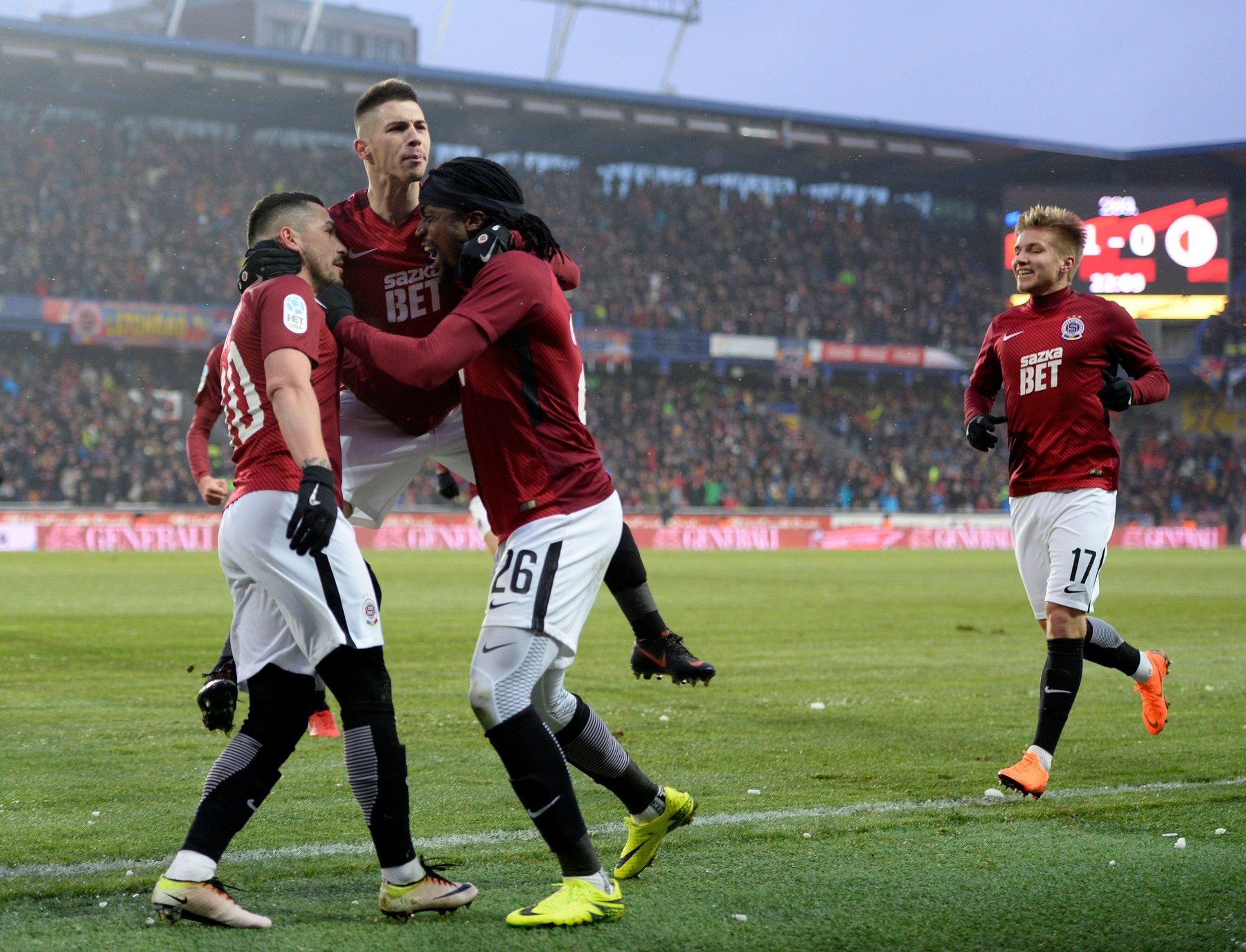 Stanciu, Plavšič, Costa - GALERIE: Fotbalové derby Sparta - Slavia (4/5)