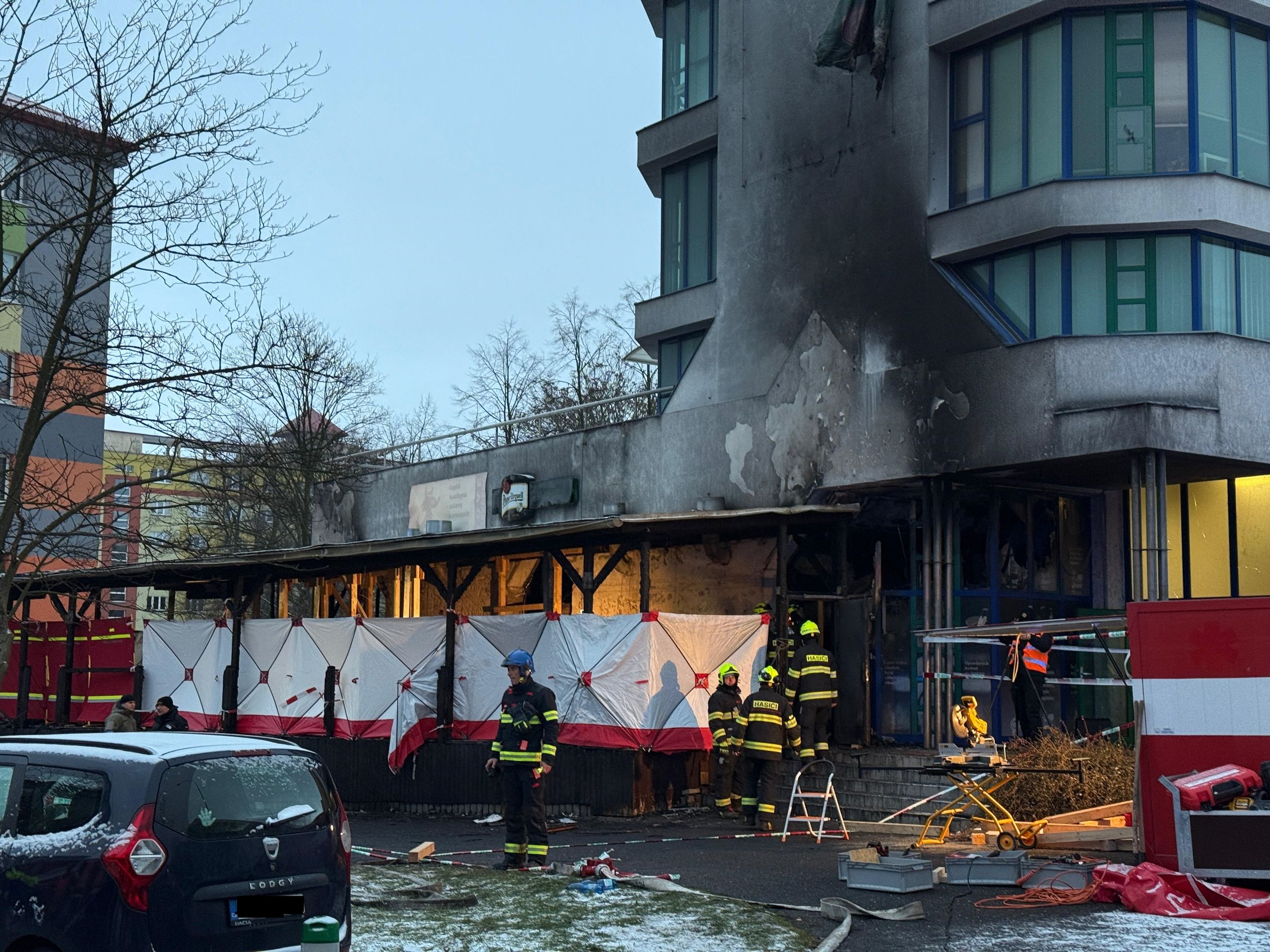 Exploze v Mostě - Výbuch v restauraci v Mostě (1/11)