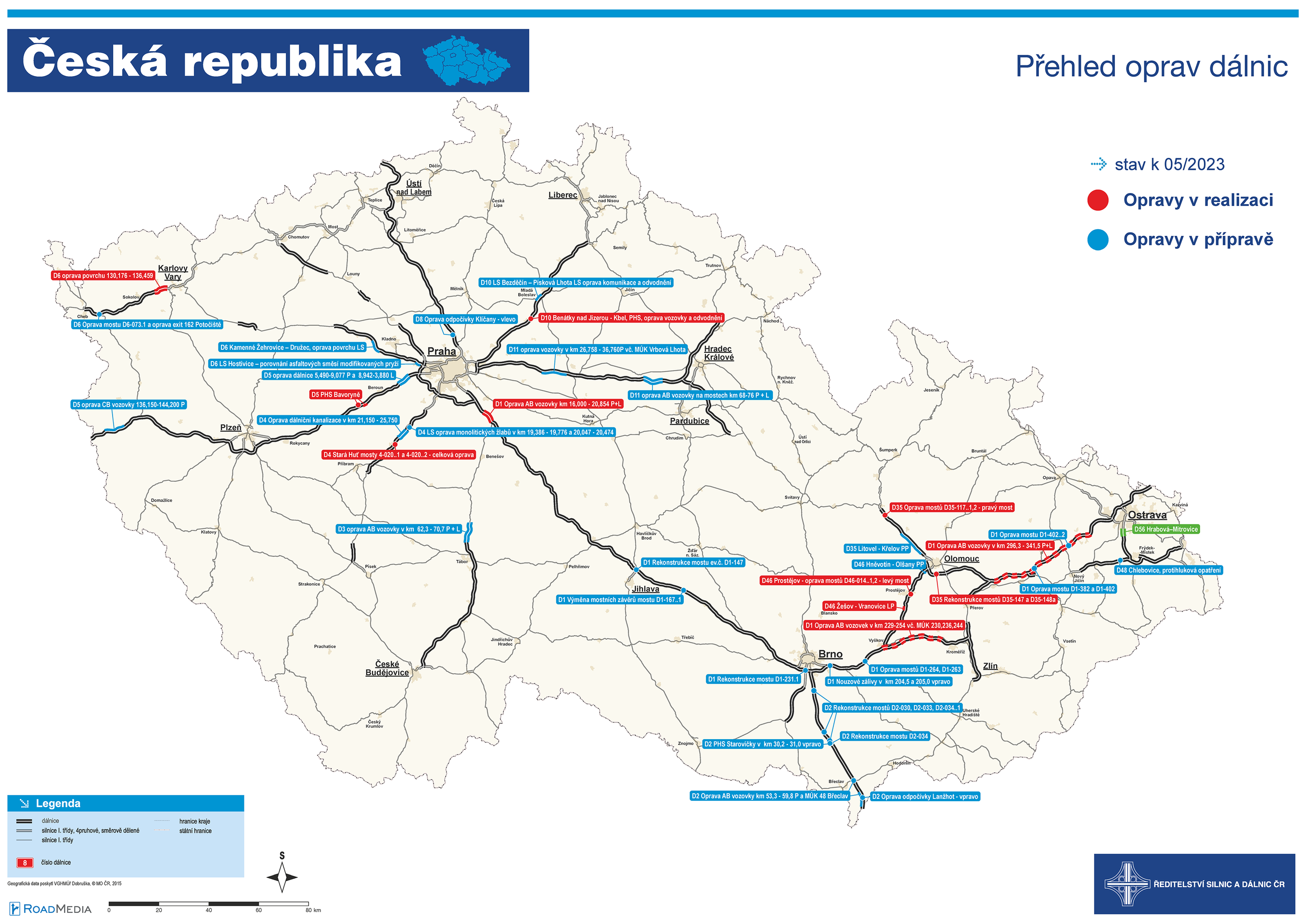 Mapa oprav - Mapa oprav v roce 2023 (1/14)