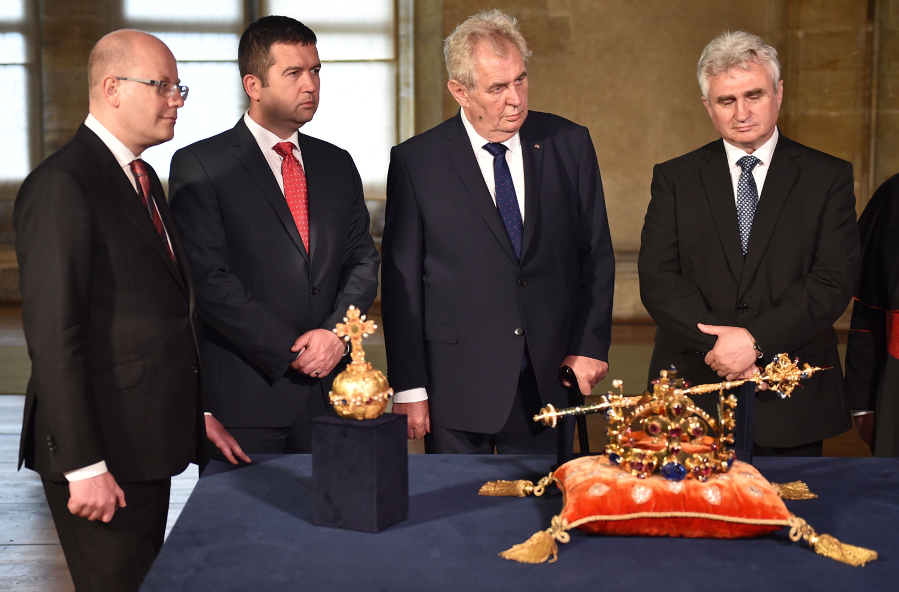 Miloš Zeman u korunovačních klenotů - 5 - GALERIE: Miloš Zeman u korunovačních klenotů (13/17)