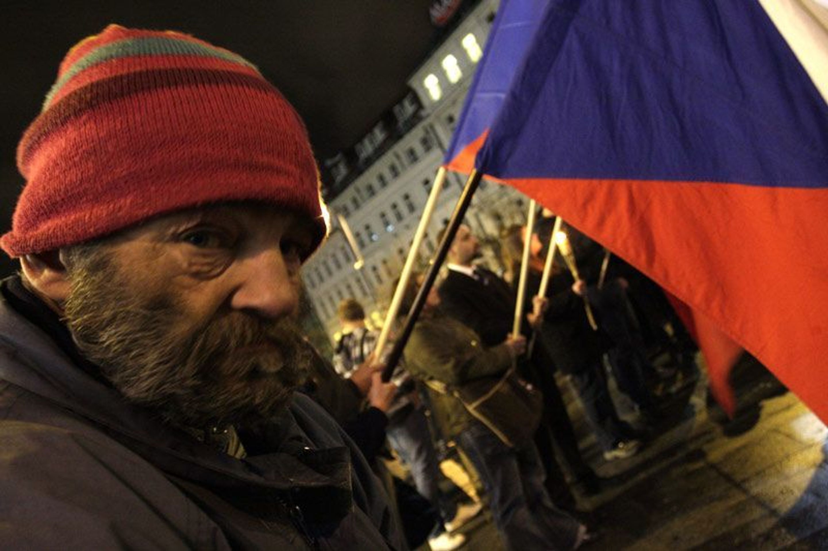 Národní strana na Václaváku - Fotogalerie: Náckové na václaváku (11/11)
