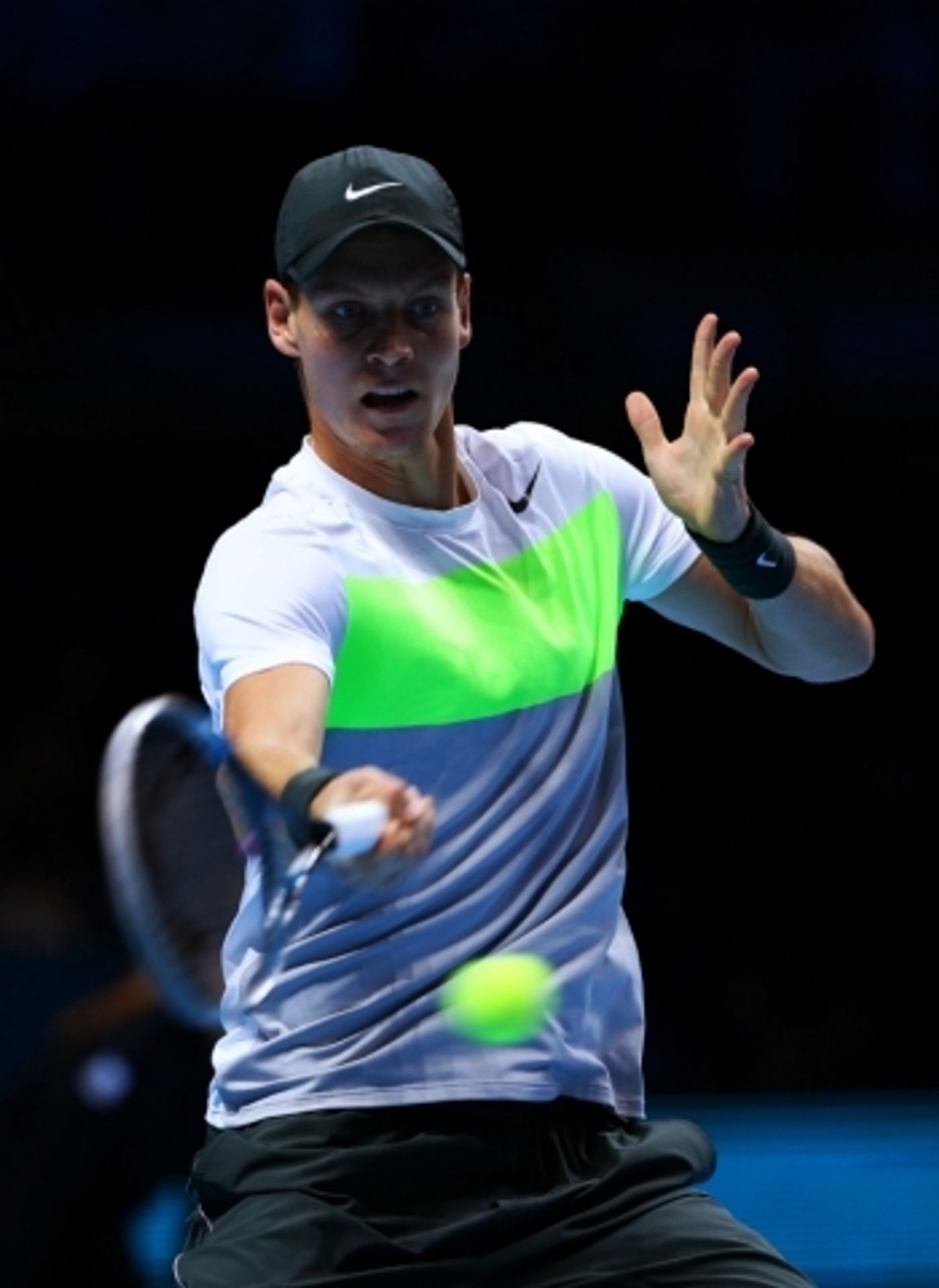 Turnaj mistrů: Berdych - Djokovič - 5 - GALERIE: Tomáš Berdych vs. Novak Djokovič (8/10)