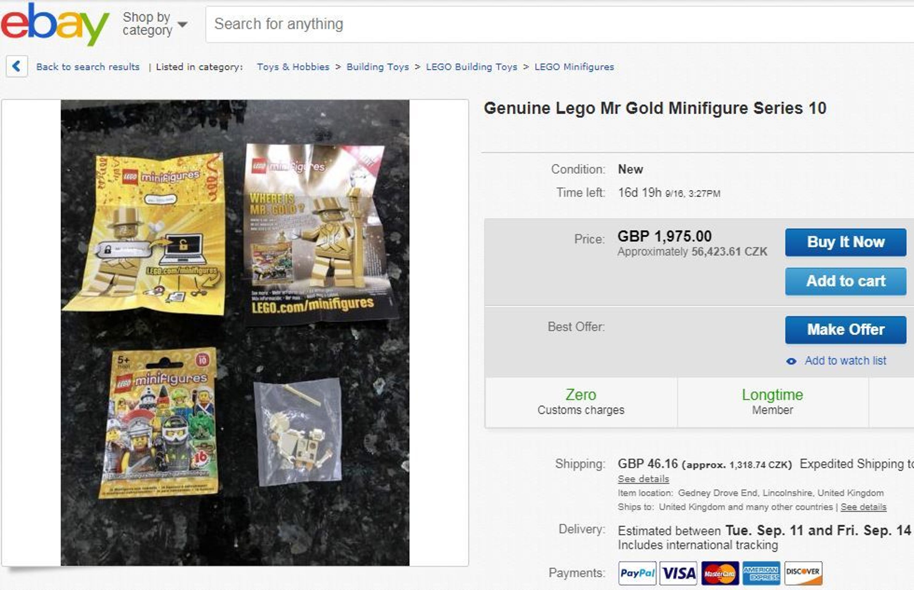 Nejdražší figurky Lego v aukcích - 3 - GALERIE: Nejdražší figurky LEGO v online aukcích (2/4)