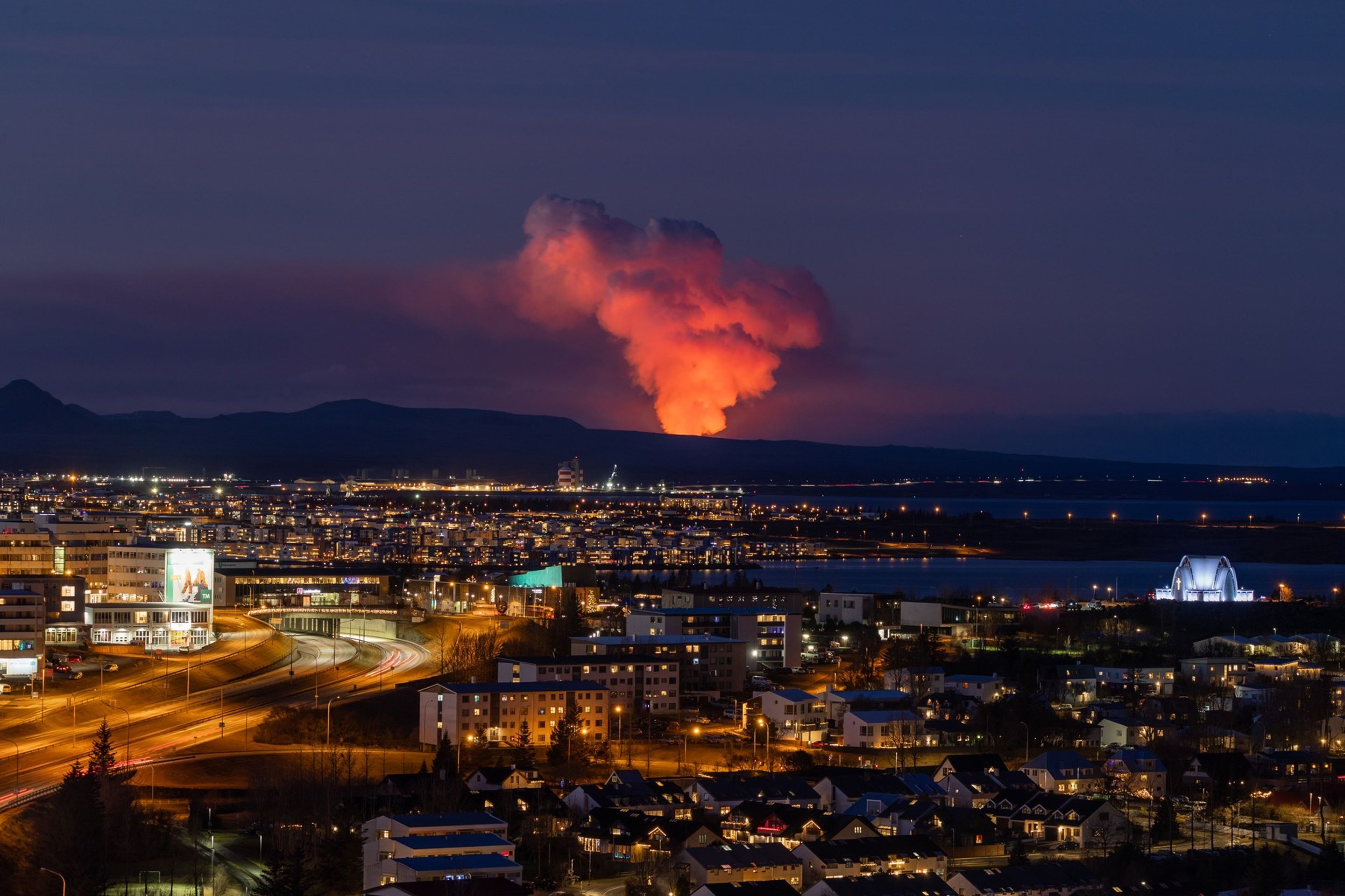 Další sopečná erupce, 14. 1. 2024 Reykjavík - Sopečné erupce na Islandu (8/17)