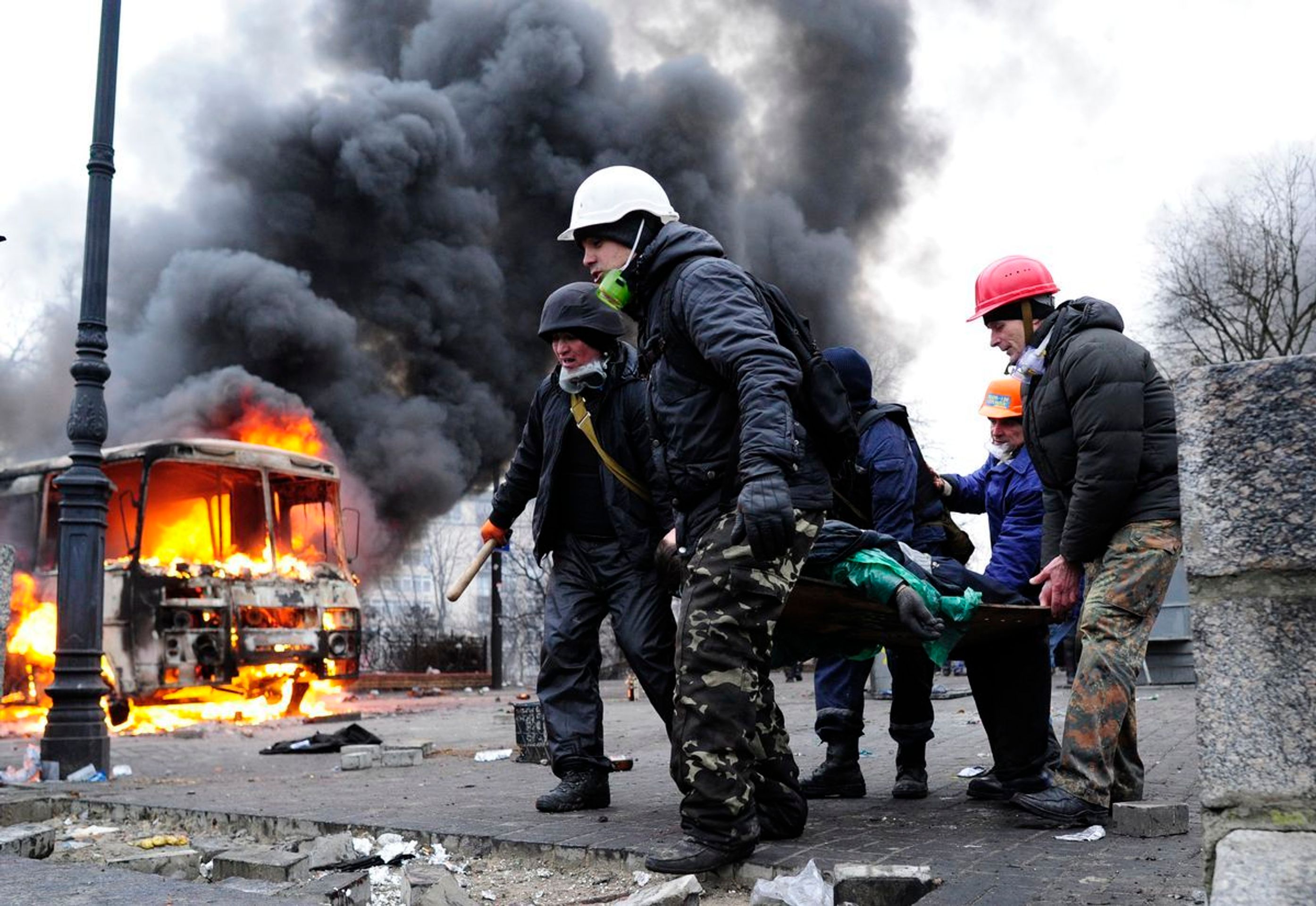 Krvavé protesty na Ukrajině - 4 - GALERIE: Nepokoje na Ukrajině (18/21)