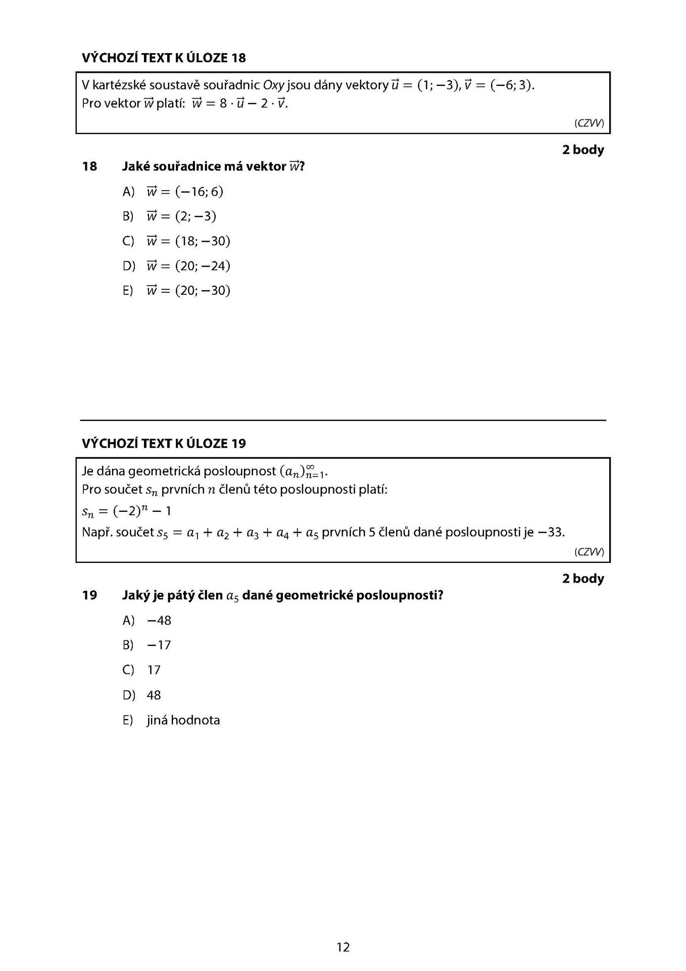 MA_2026j_TS_Stránka_12 - Maturitní zkouška z matematiky – jarní termín 2026 (12/18)