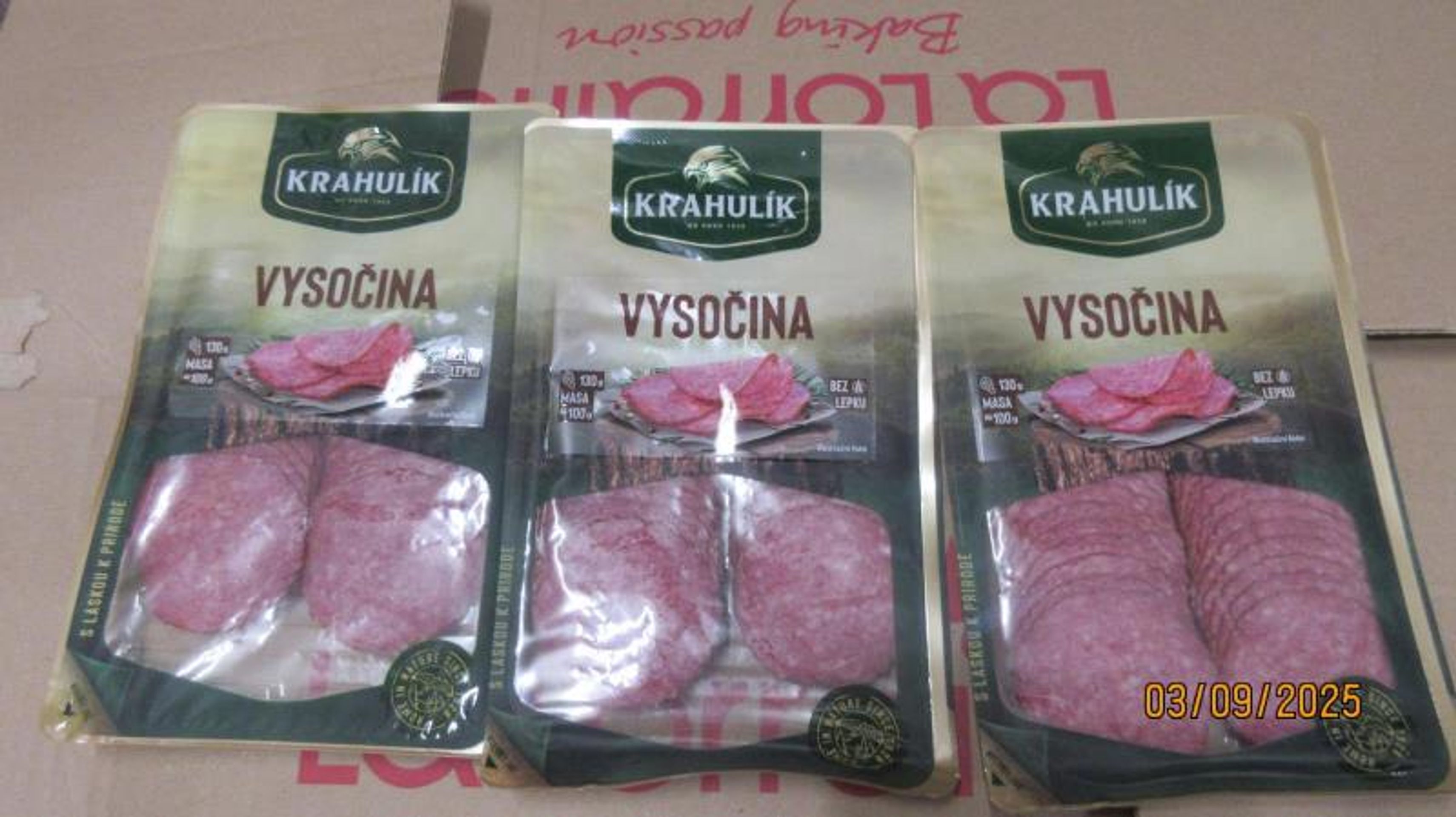 Vysočina krájená, Krahulík - Závadné potraviny (1/5)